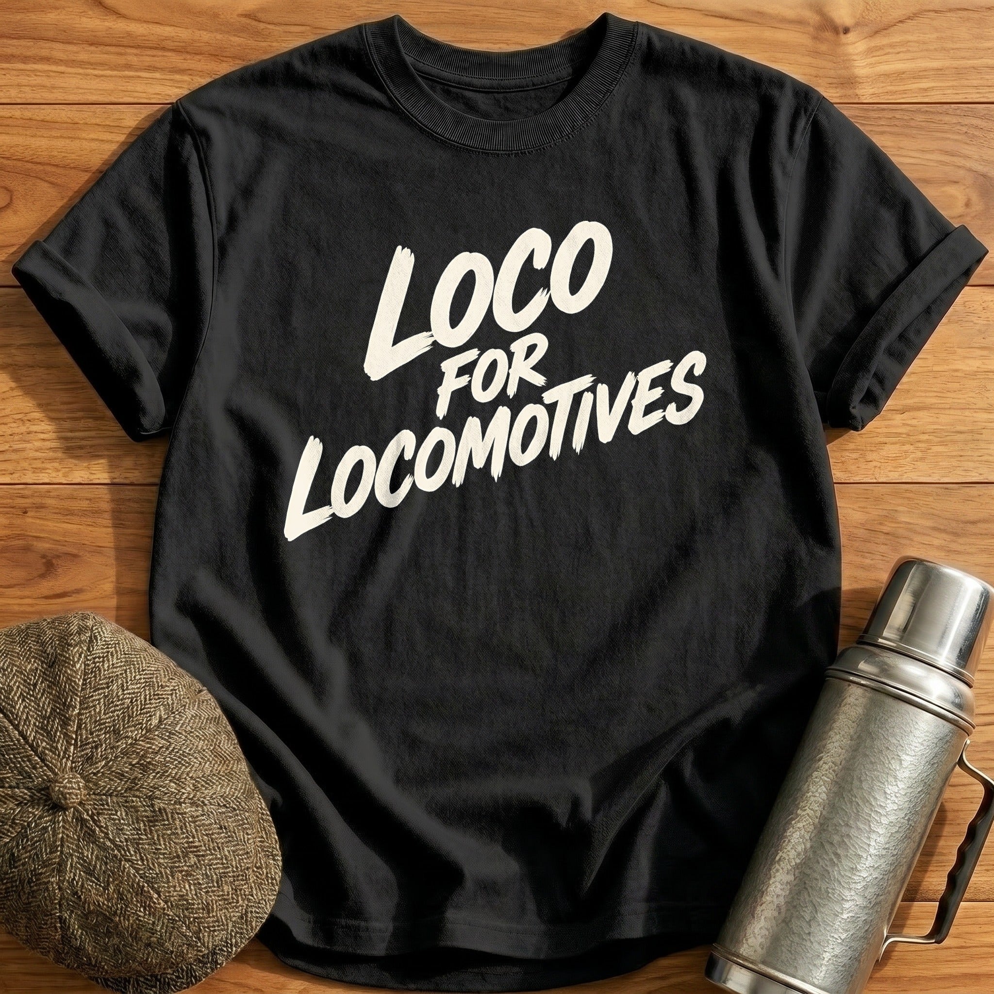 Loco For Locomotives 93 T-Shirt - Black
