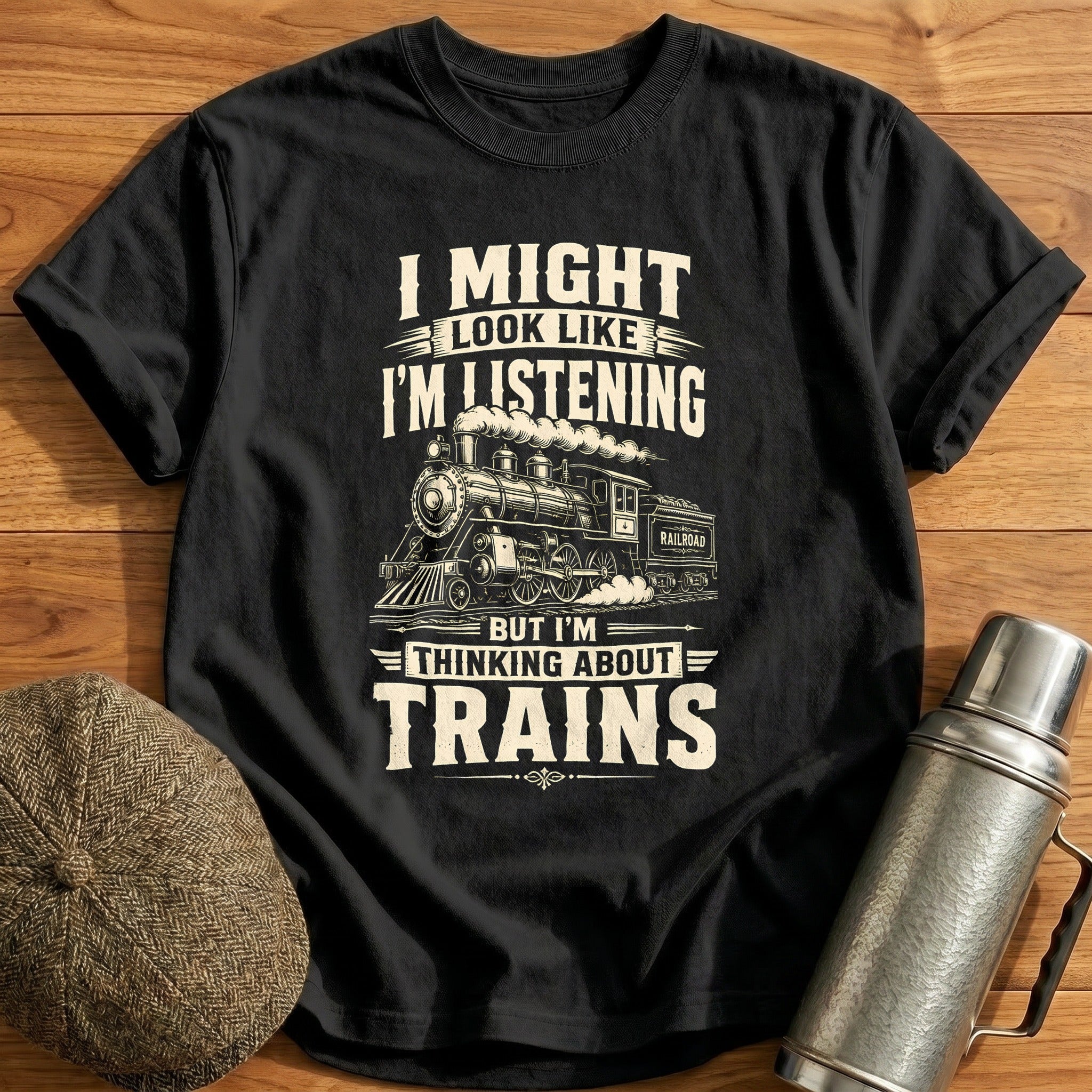 Look Like I'm Listening T-Shirt - Black