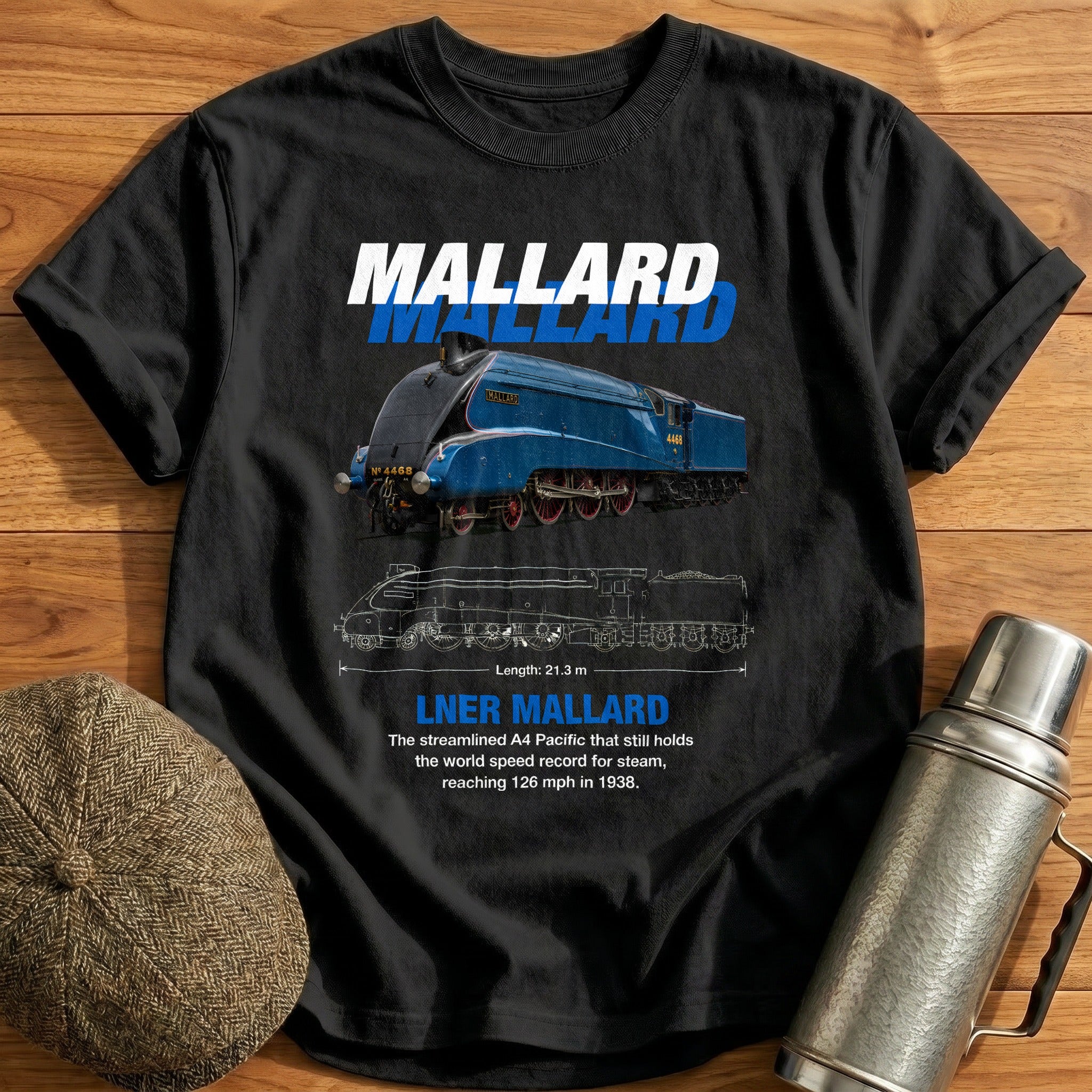 Mallard 48 T-Shirt - Black