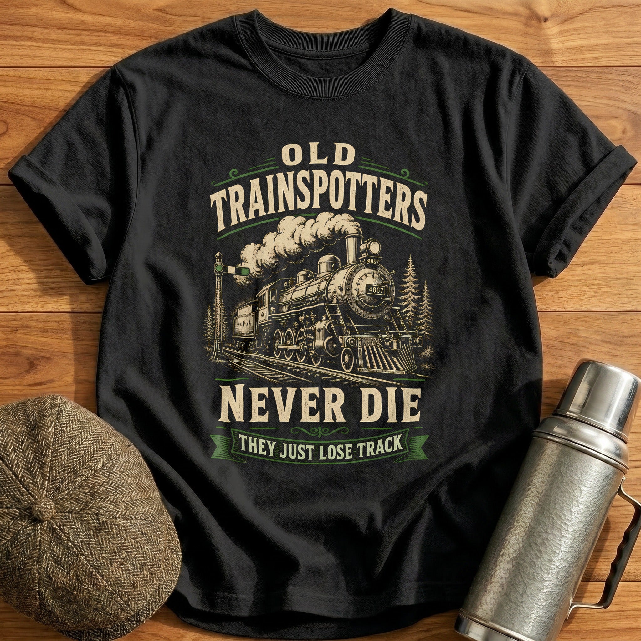 Never Lose Track T-Shirt - Black