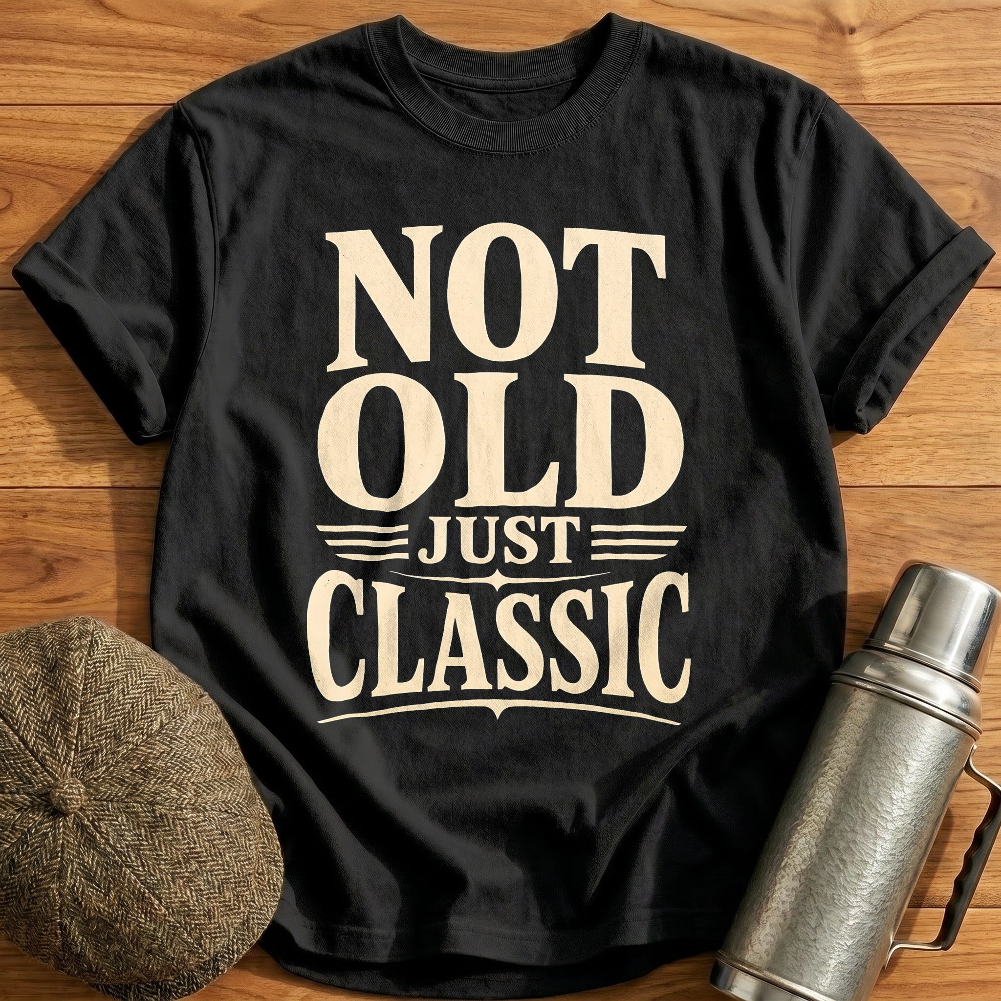 Not Old Just Classic Funny - Black