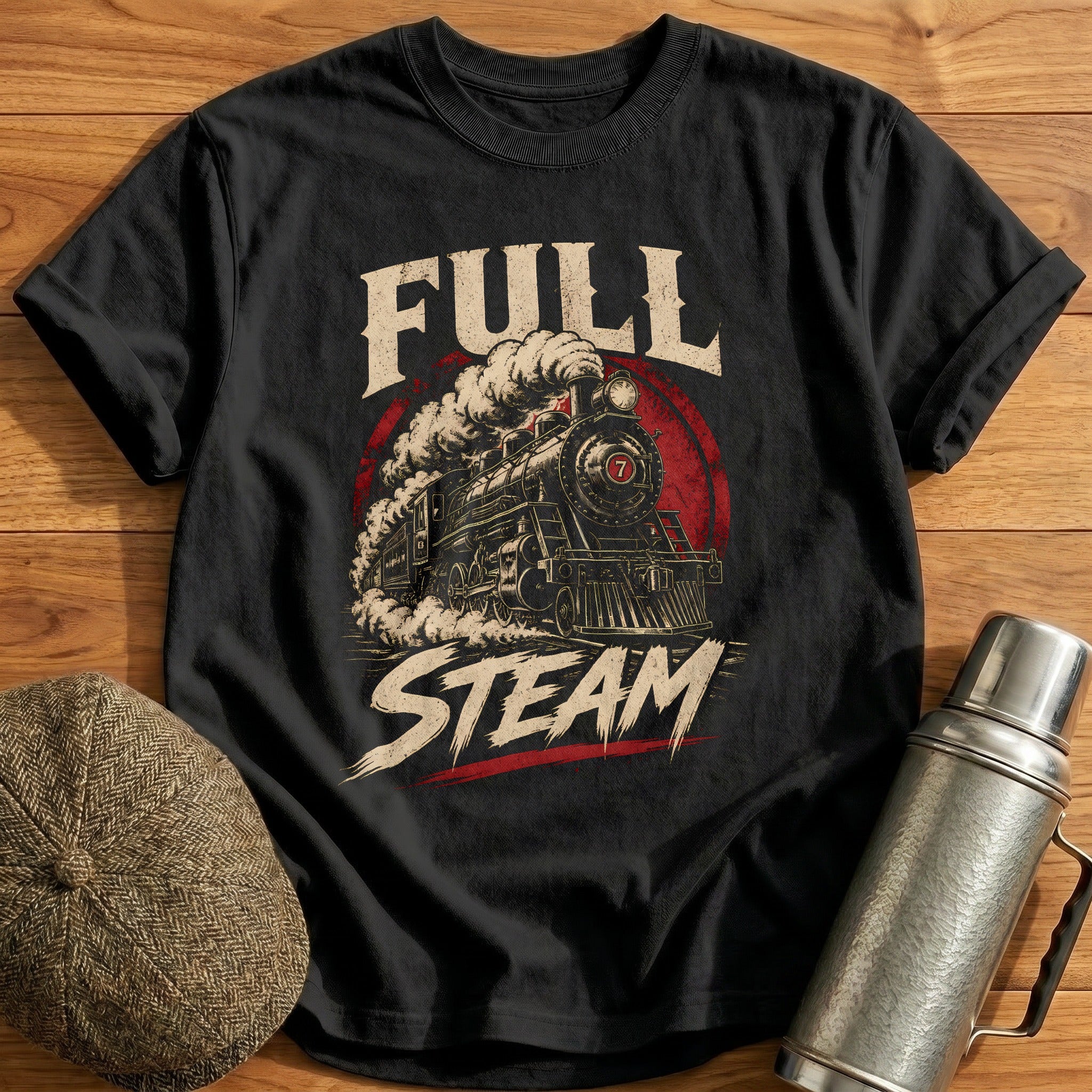 Number 7 Fury T-Shirt - Black