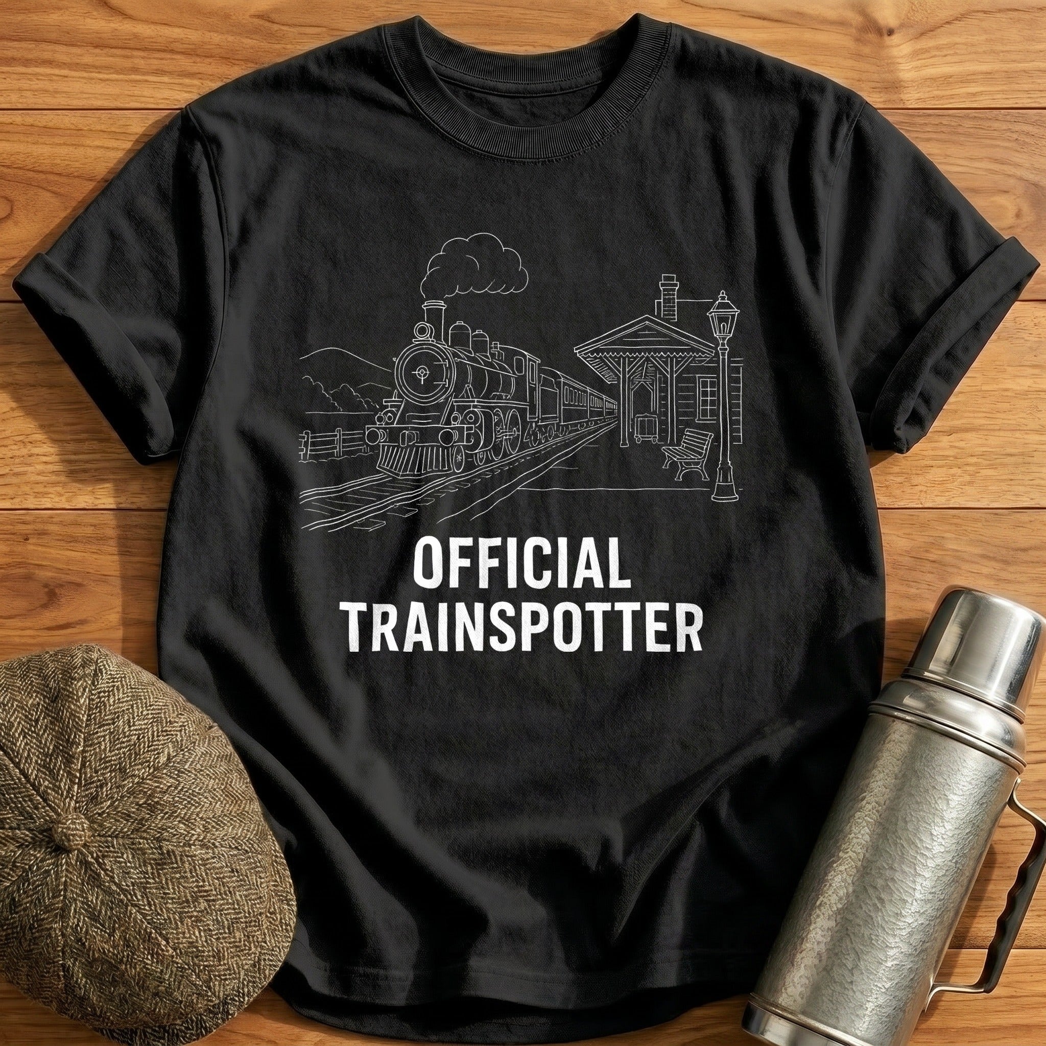Official Trainspotter 45 T-Shirt - Black