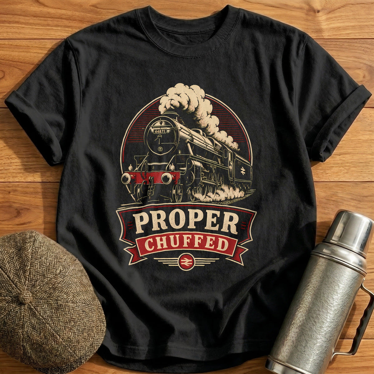 Proper Chuffed Kids T-Shirt - Black