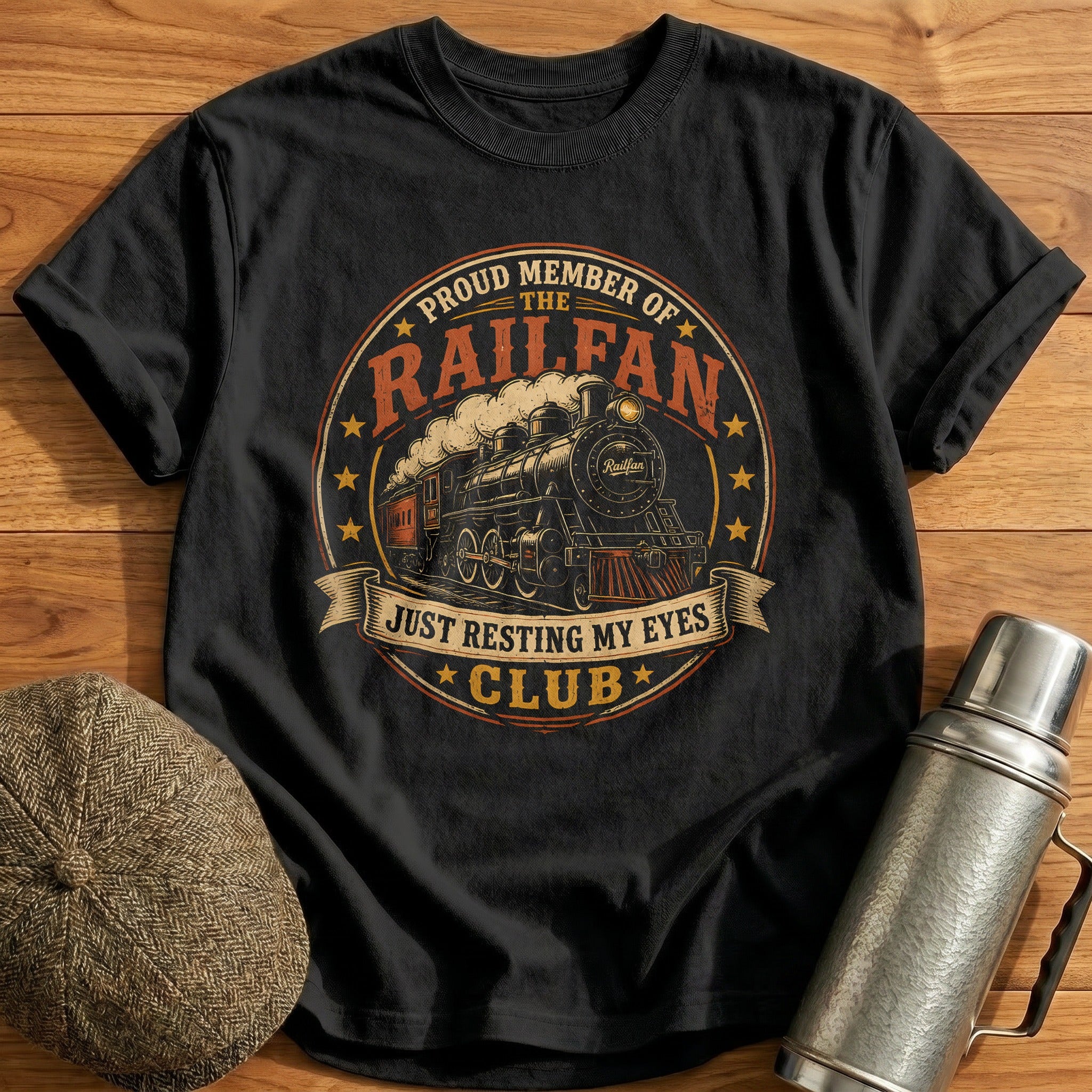 Proud Member Of The Railfan Just Resting My Eyes 2 - Black
