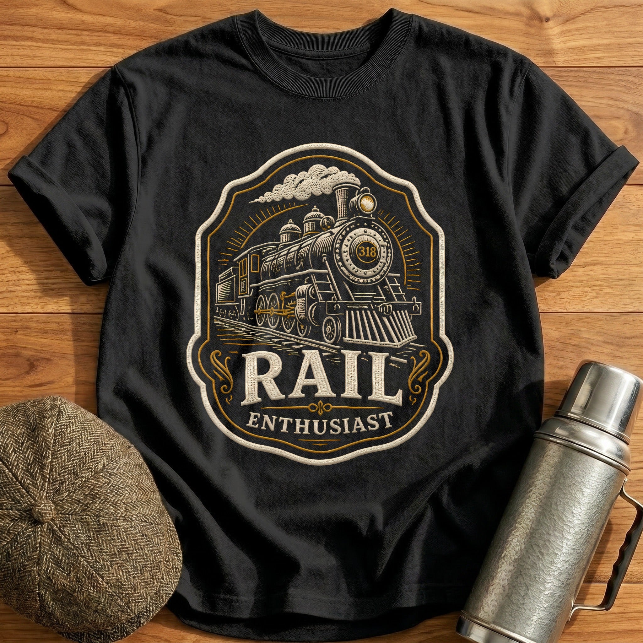 Rail Enthusiast T-Shirt - Black