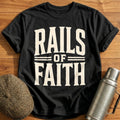 Rails Of Faith Train Enthusiast - Black