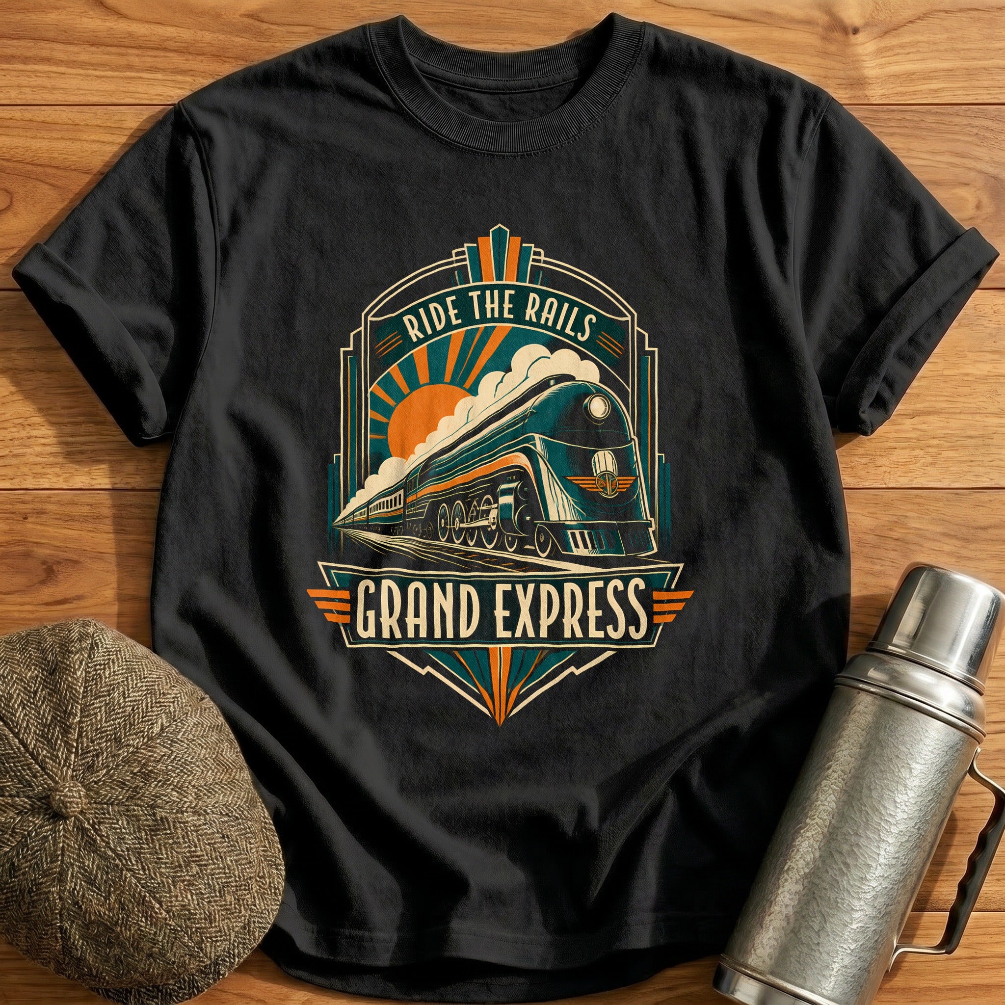 Ride the Rails T-Shirt - Black