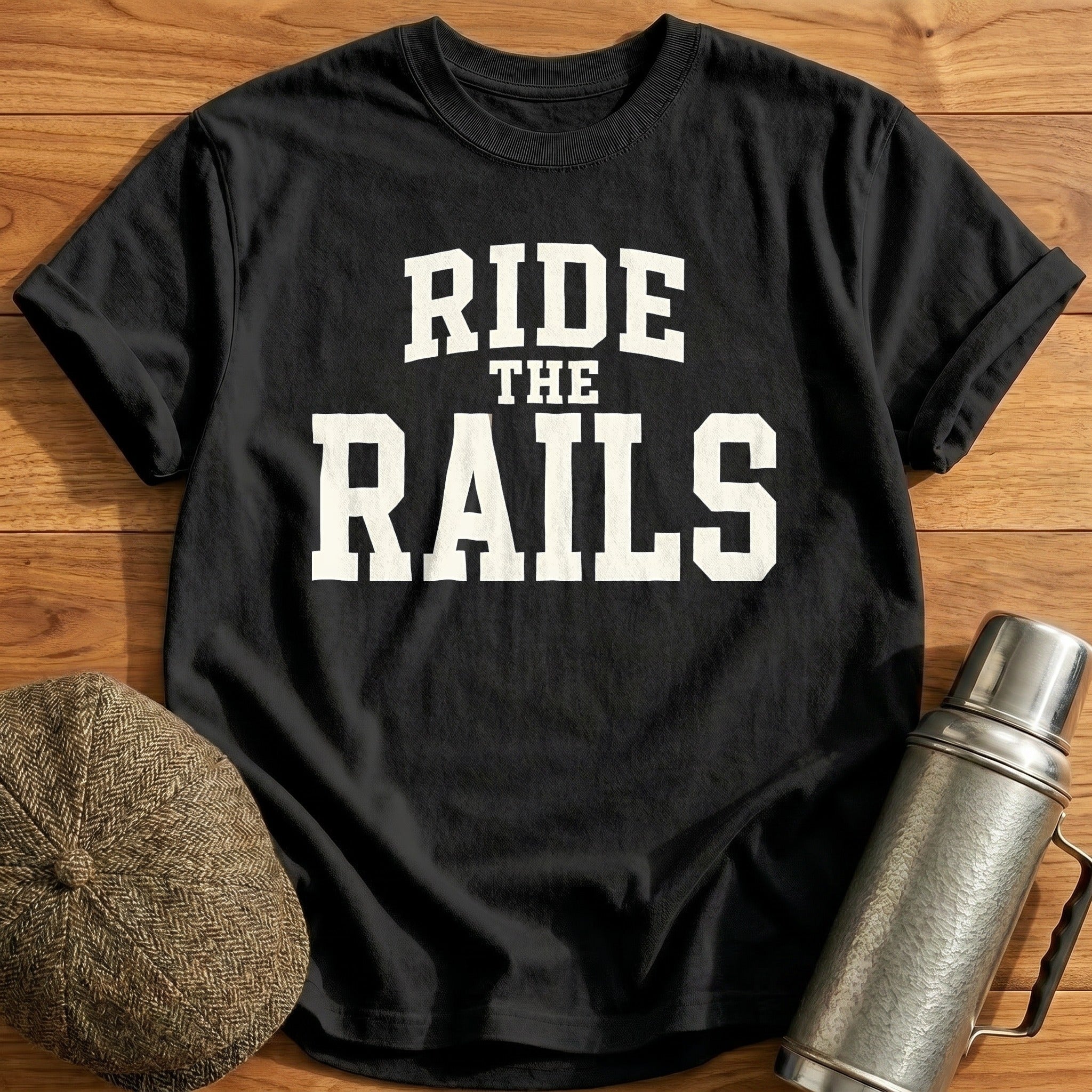 Ride The Rails 78 T-Shirt - Black