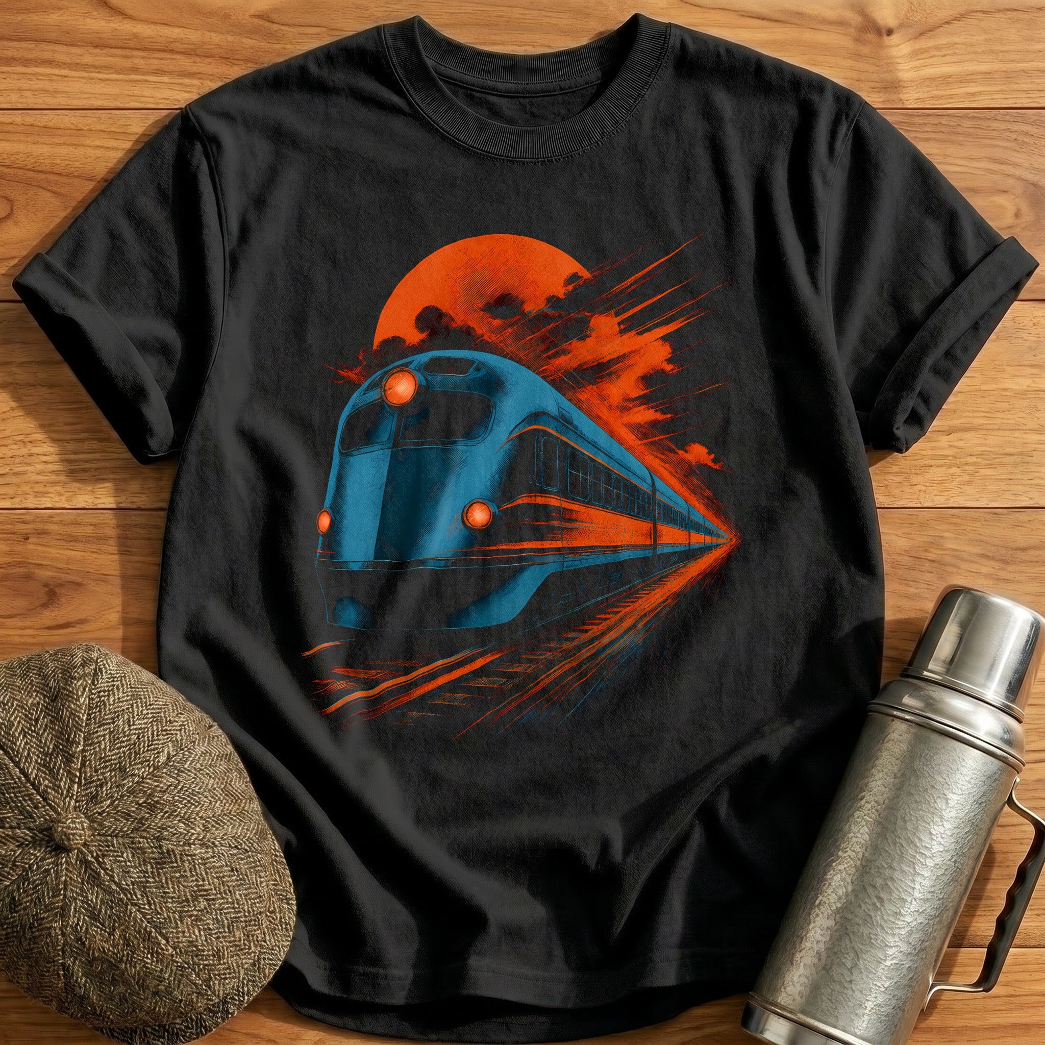Riso Train 66 T-Shirt - Black