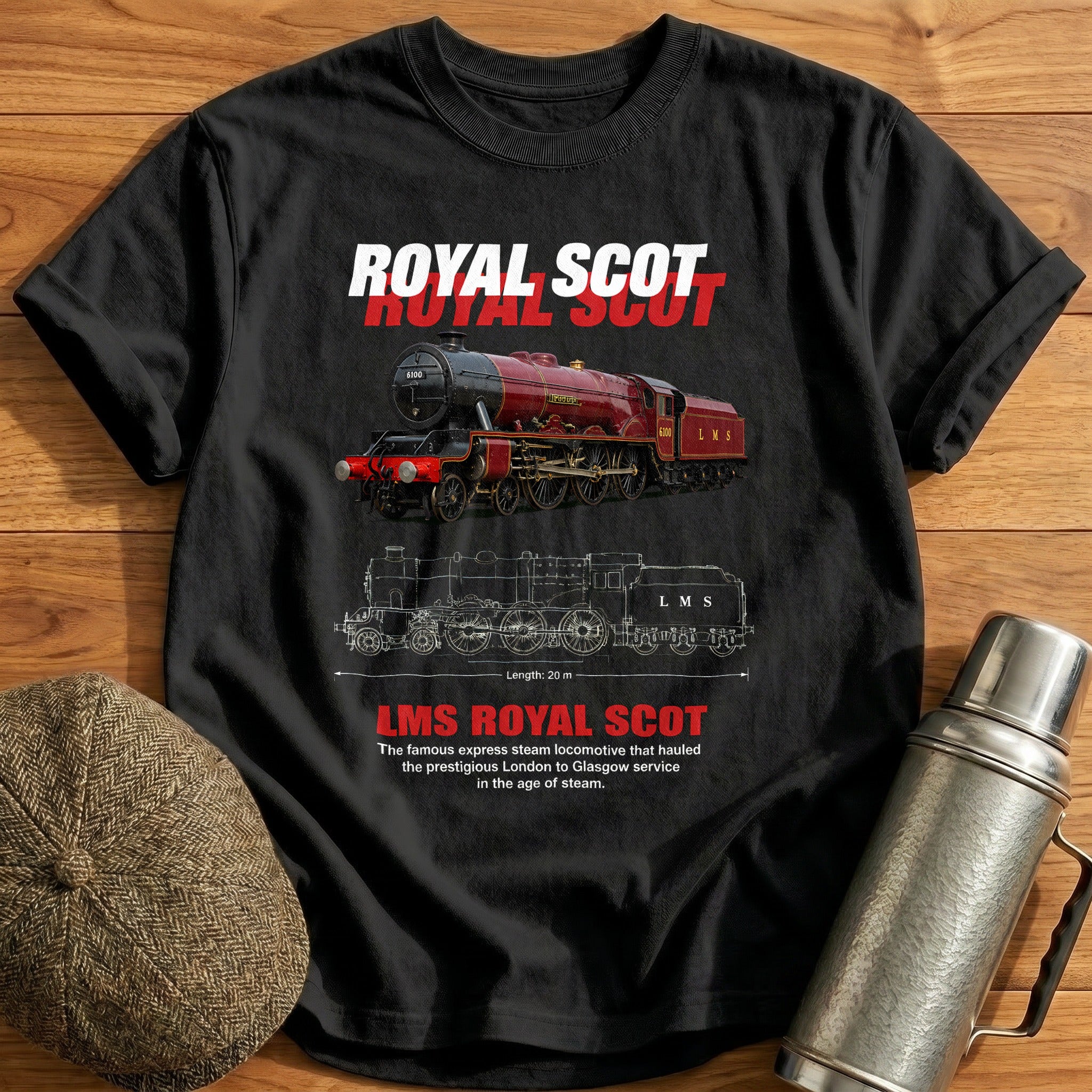 Royal Scot 78 T-Shirt - Black