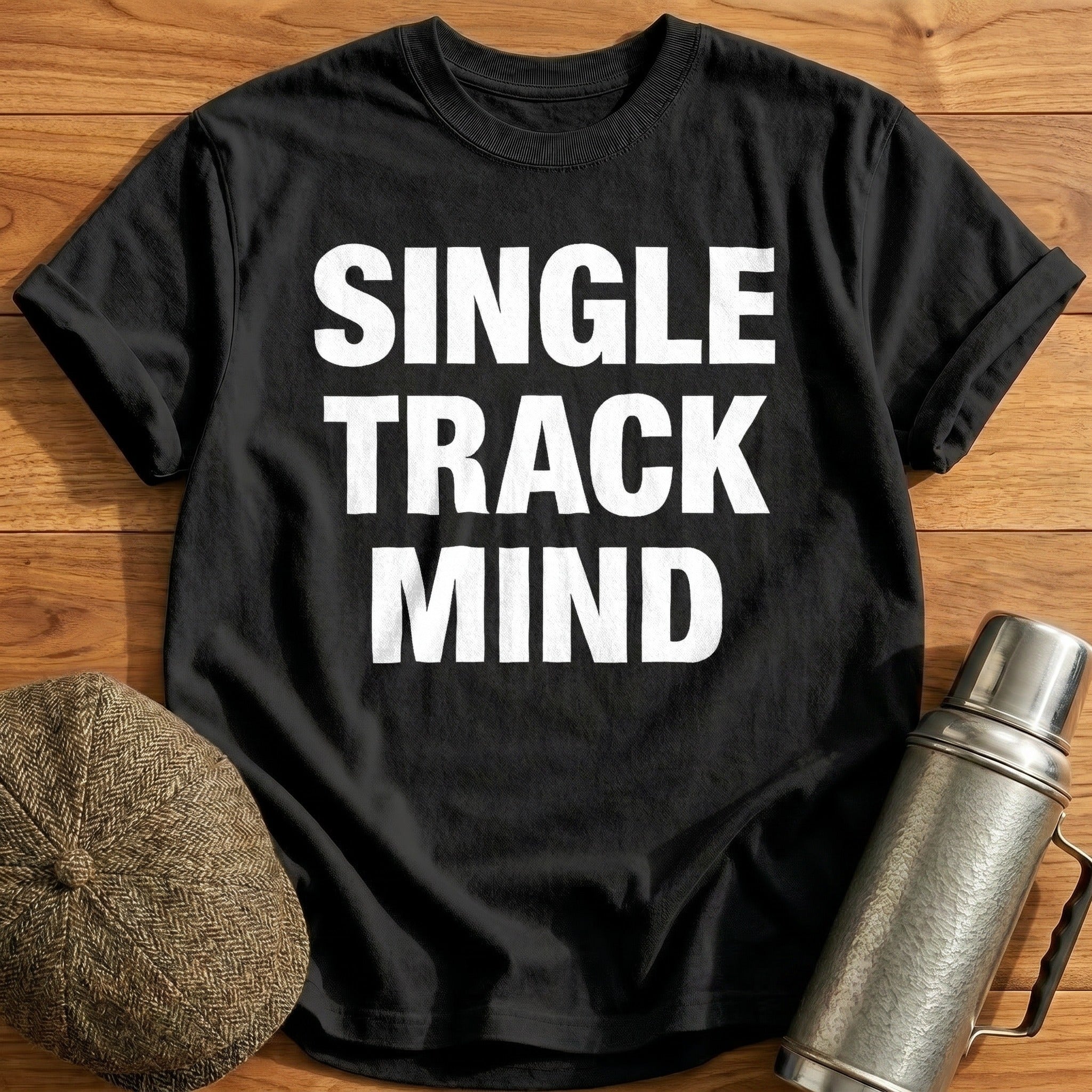 Single Track Mind T-Shirt - Black