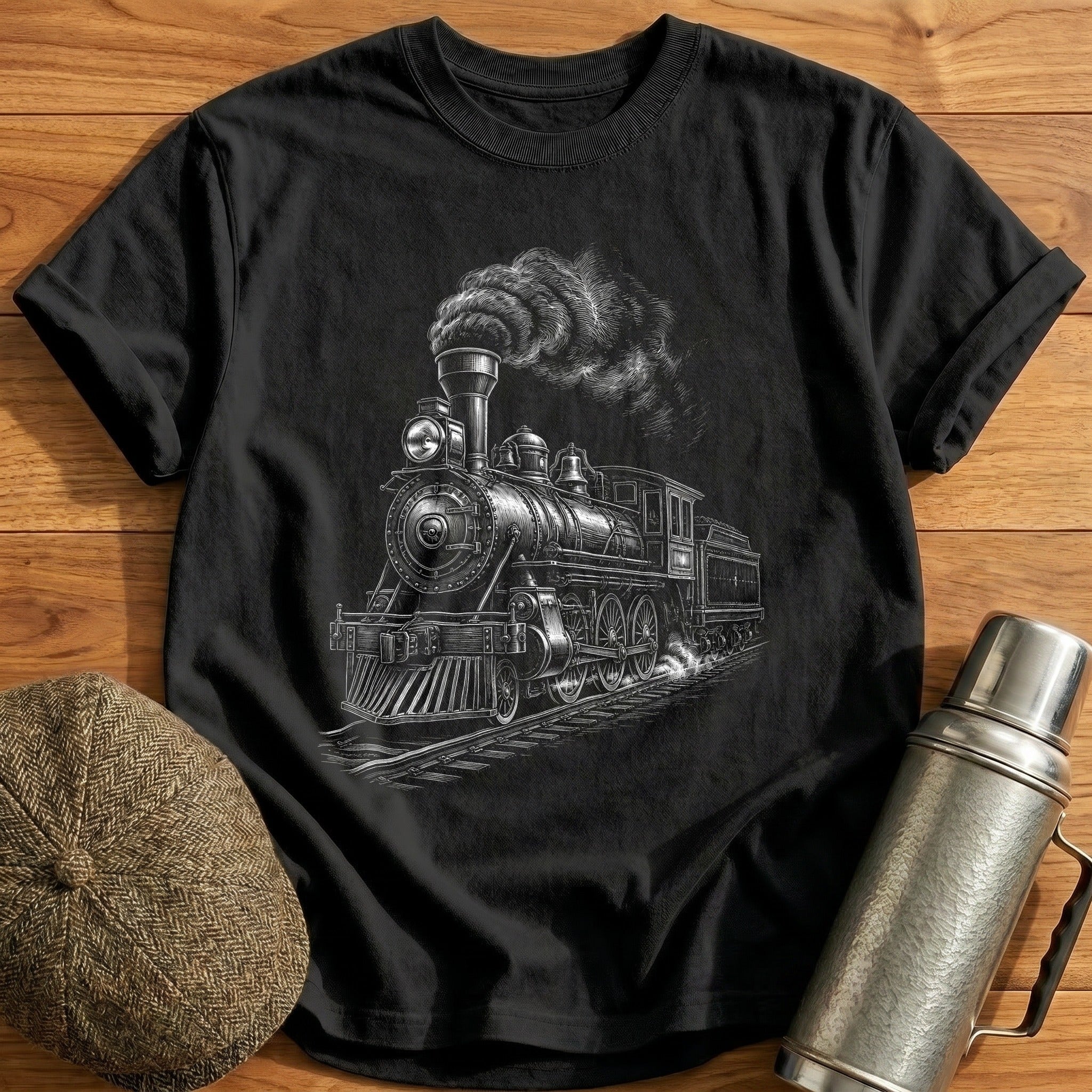 Scratchboard Loco 16 T-Shirt - Black