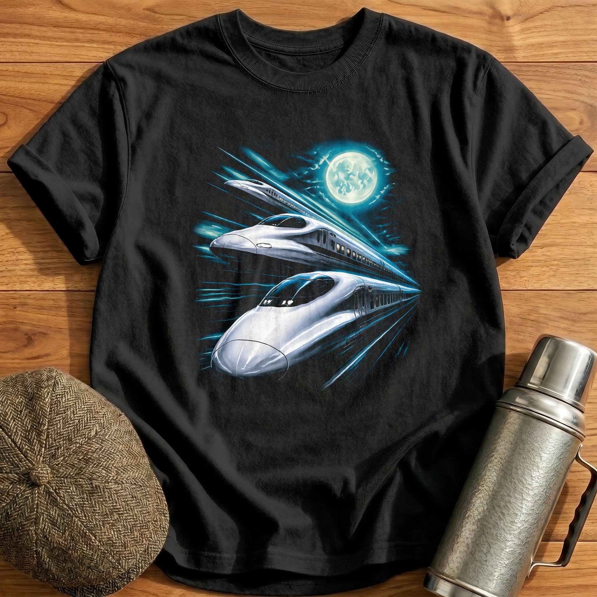 Speed Trains Moonlight Futuristic - Black