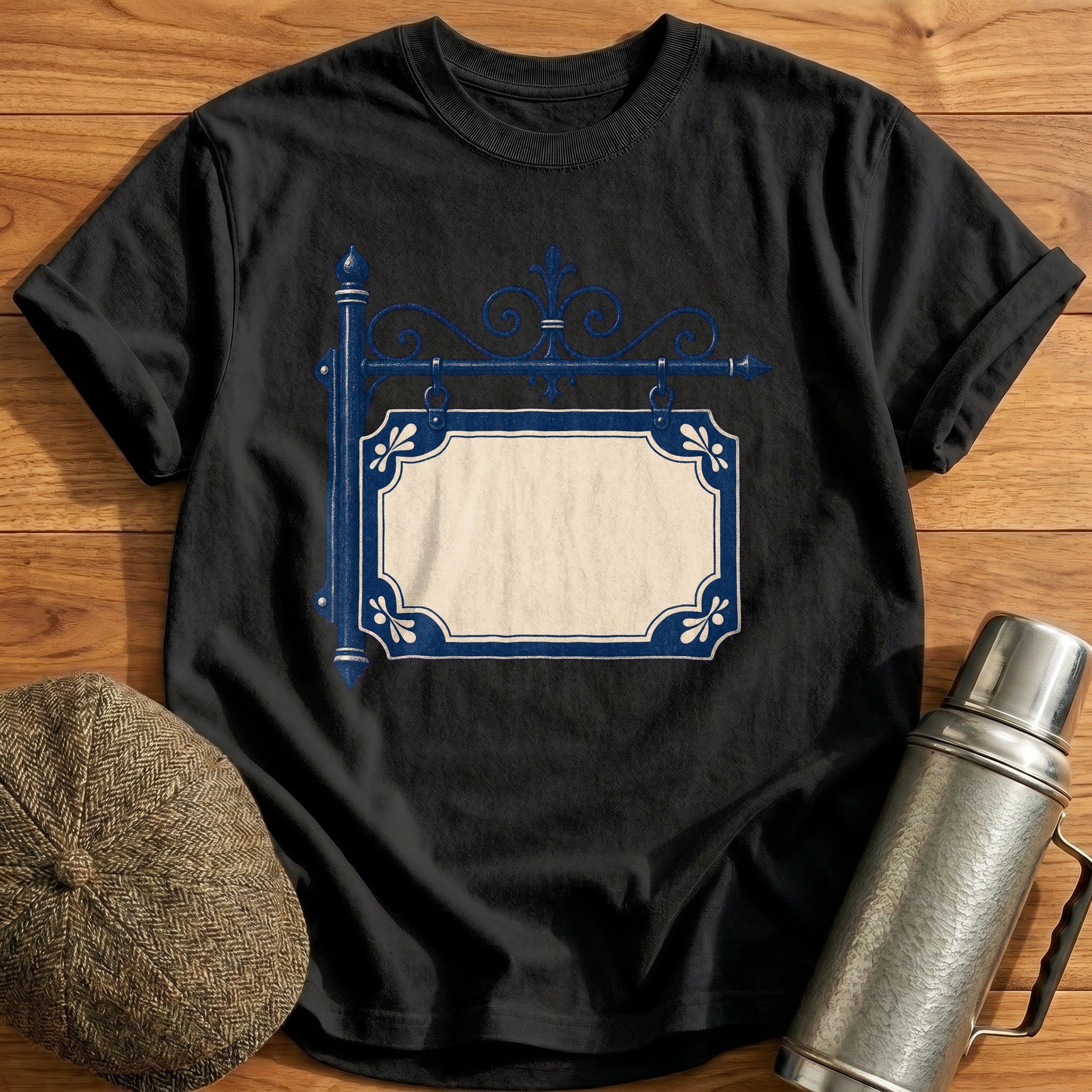 Station Nameplate T-Shirt - Black