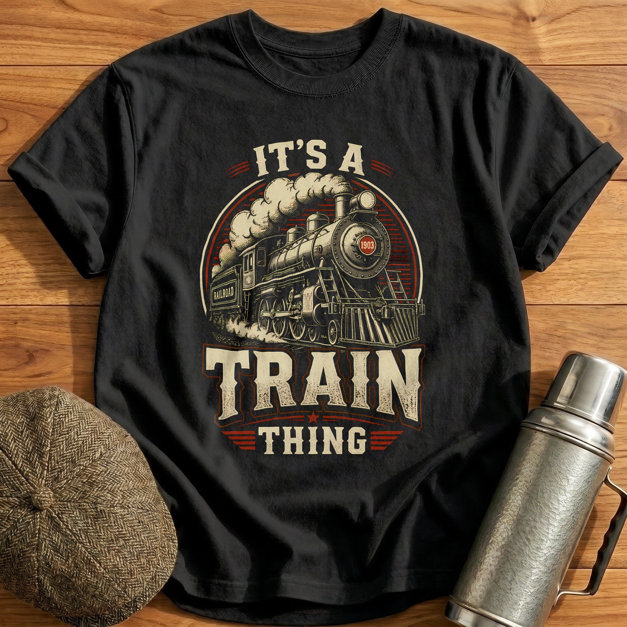 Steam Heritage 1903 T-Shirt - Black
