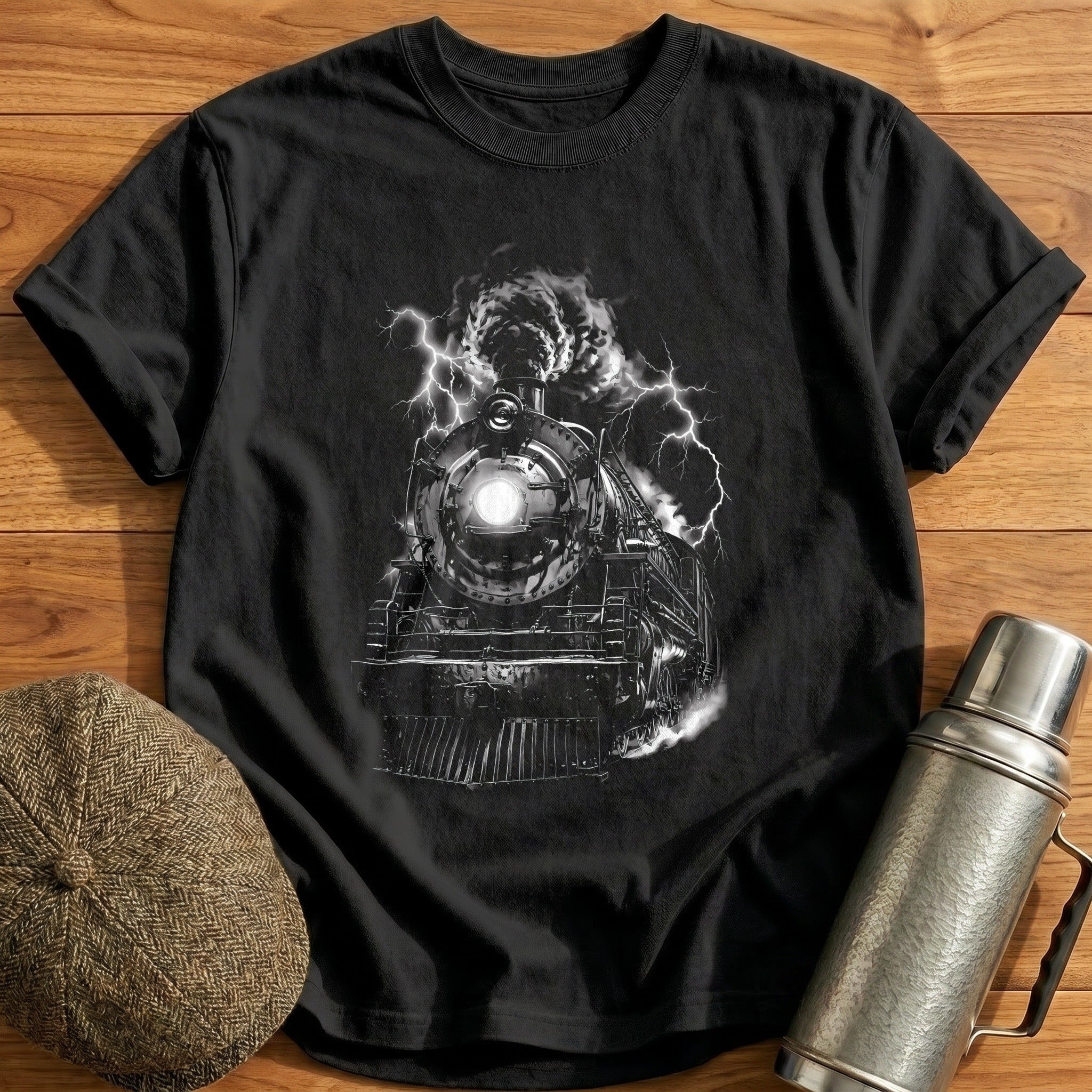 Steam Locomotive Storm Train Enthusiast - Black