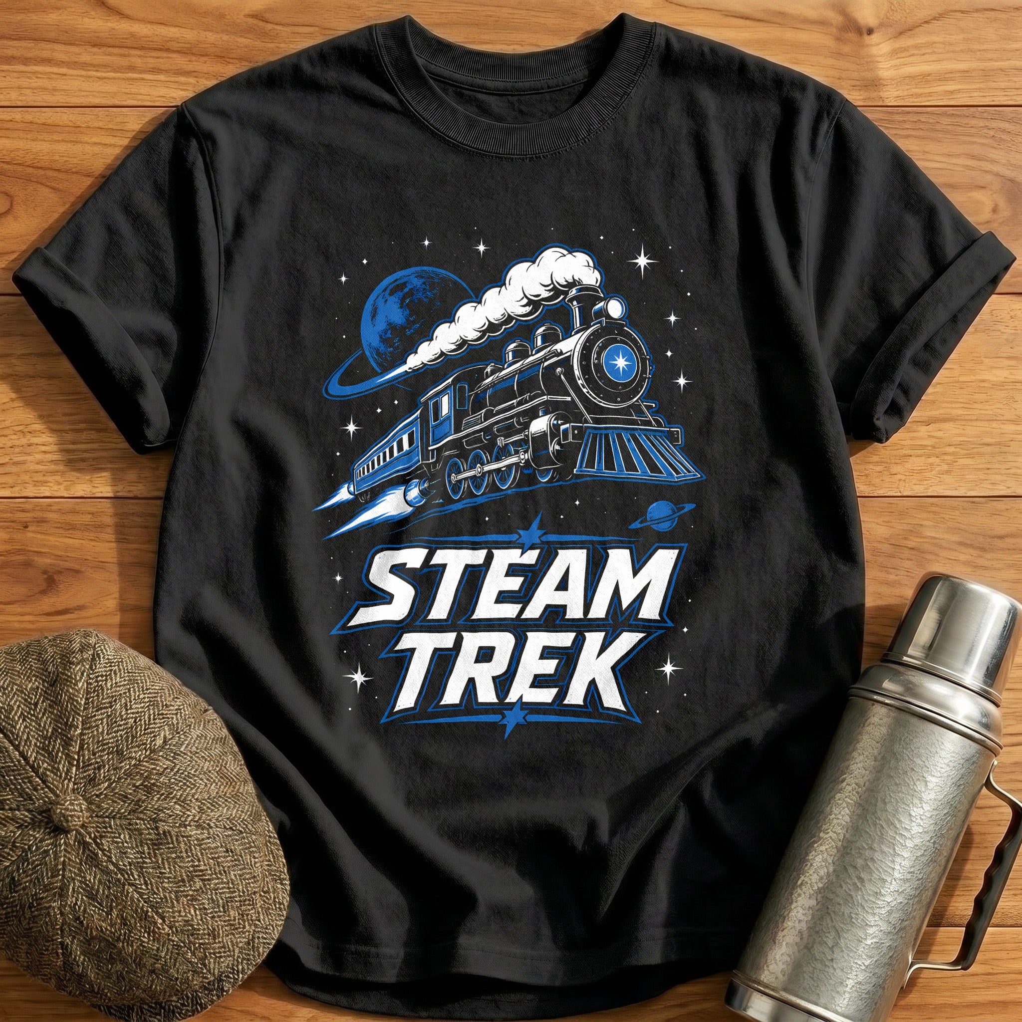 Steam Trek 58 T-Shirt - Black