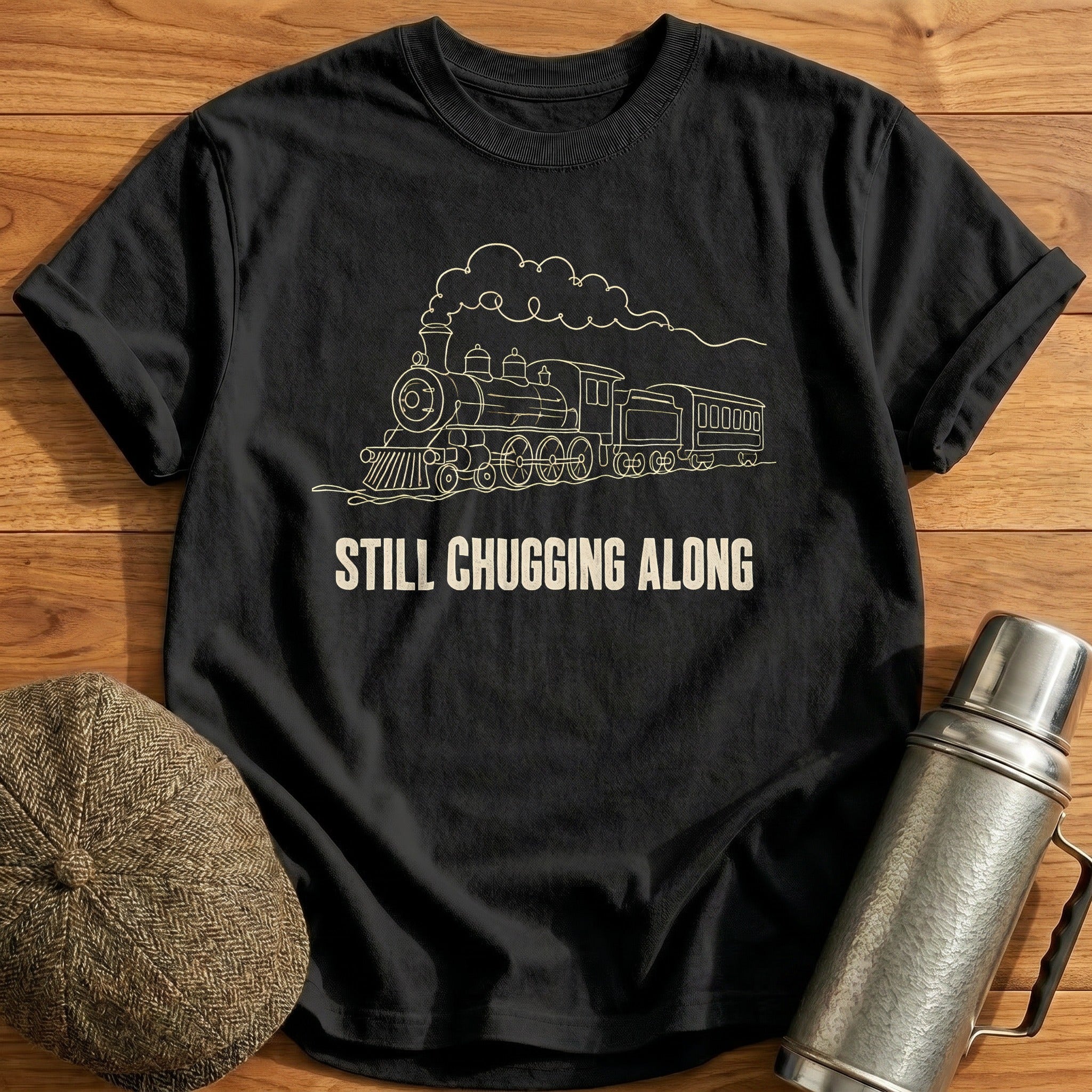 Still Chugging Along 89 T-Shirt - Black