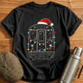 Subway Train Christmas Lights 14 T-Shirt - Black
