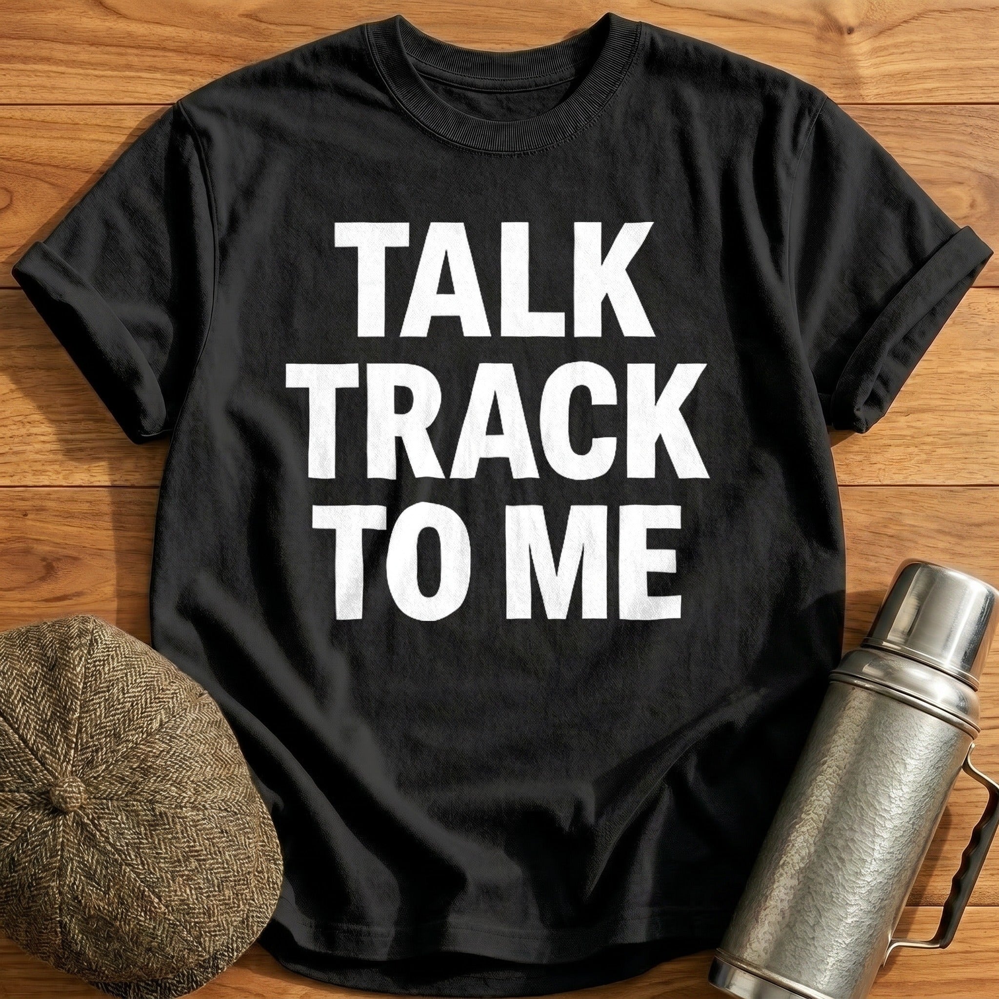 Talk Track to Me T-Shirt - Black