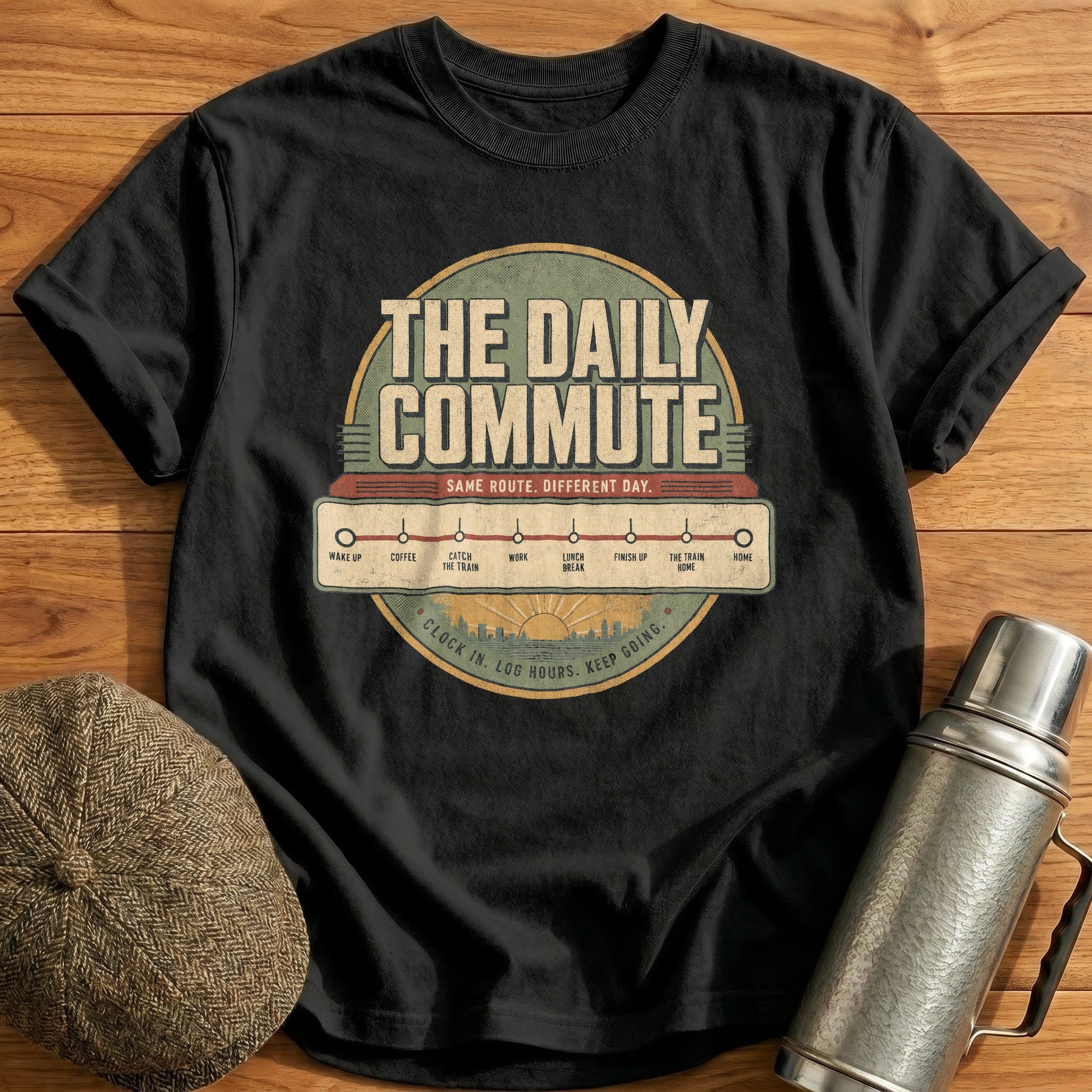 The Daily Commute T-Shirt - Black