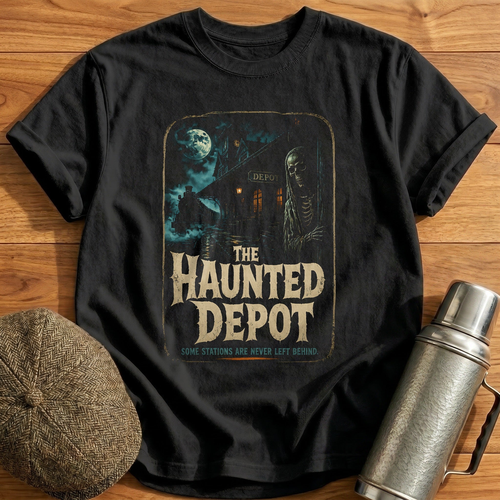 The Haunted Depot T-Shirt - Black