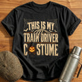 This Is My Train Driver Costume T-Shirt - Black