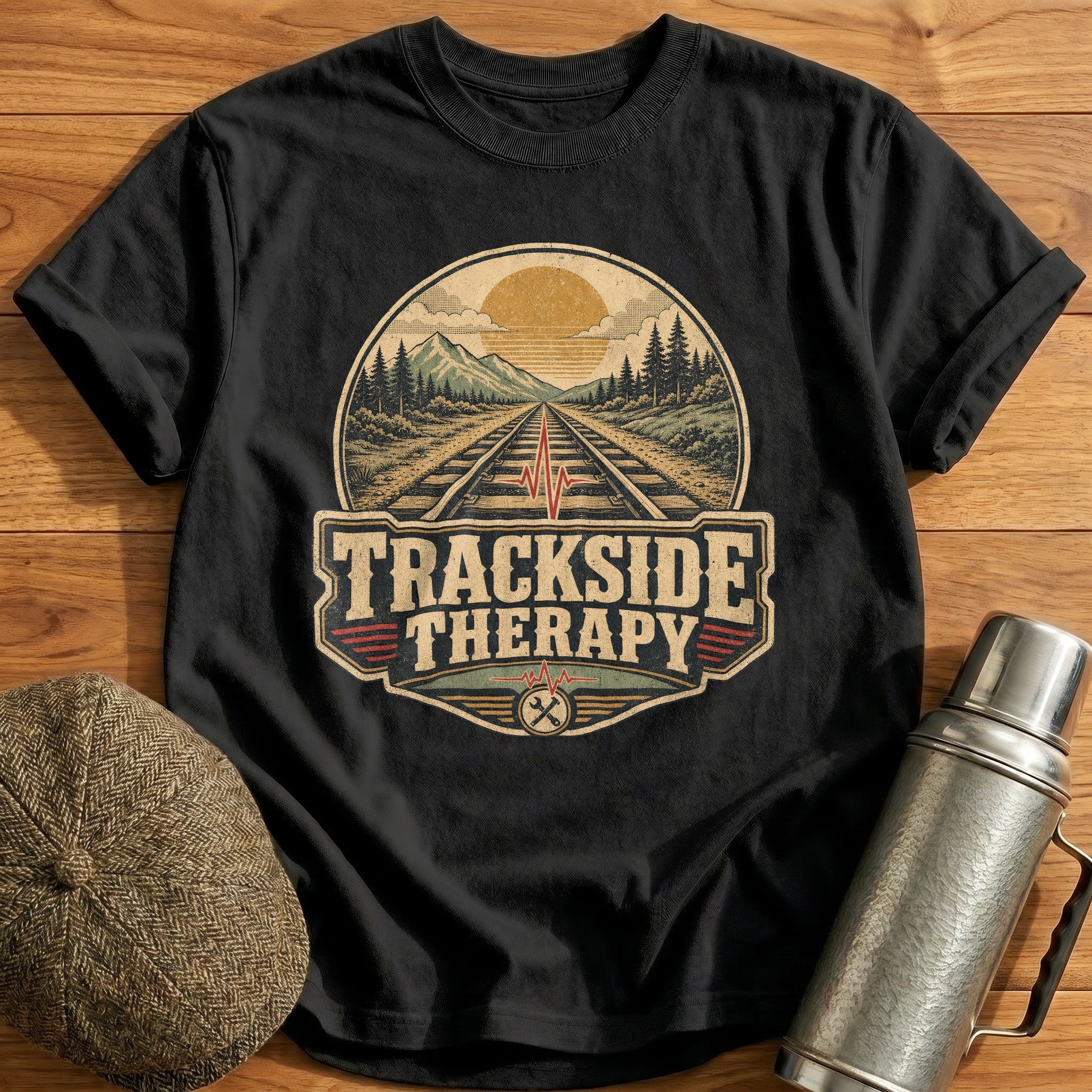Trackside Therapy T-Shirt - Black