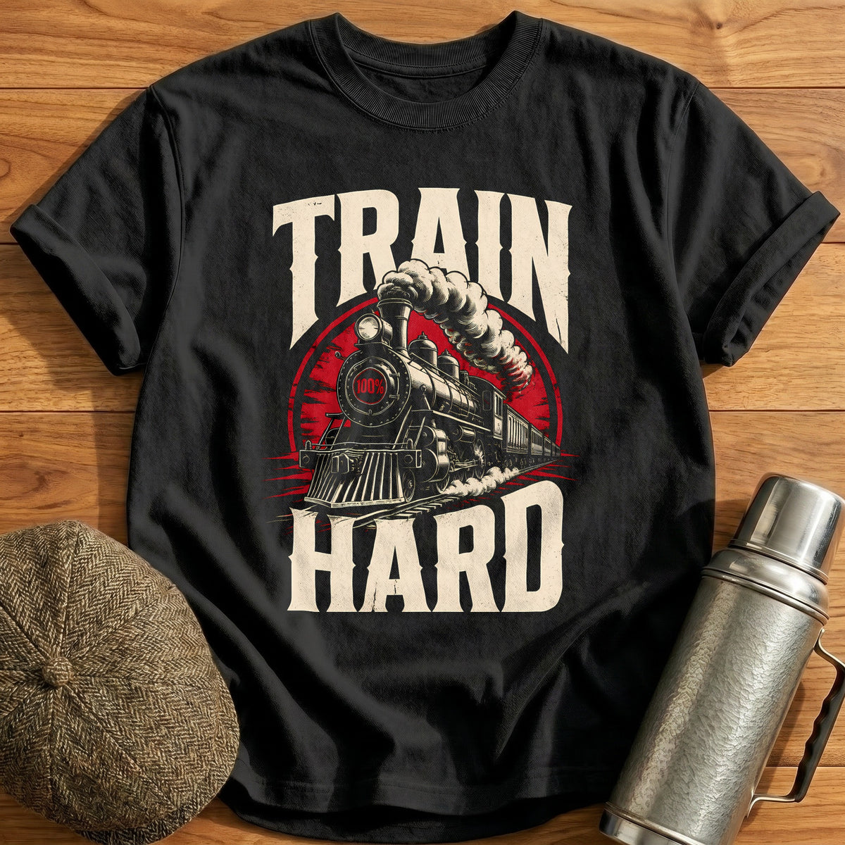 Train Hard 21 T-Shirt - Black