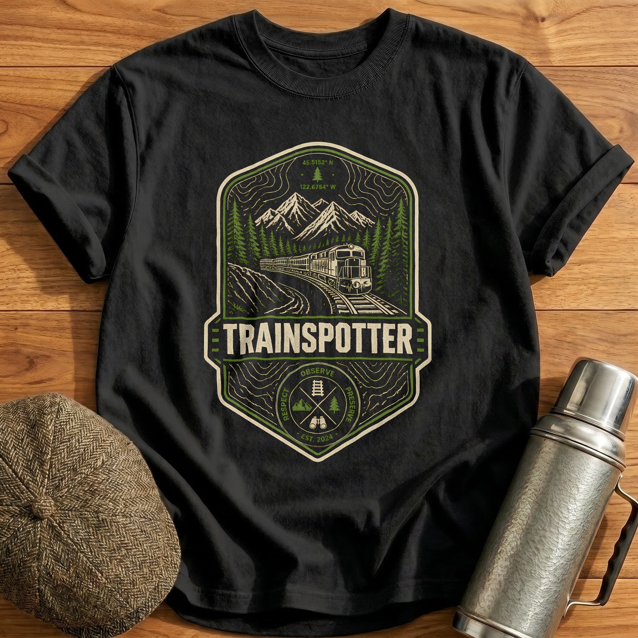 Trainspotter T-Shirt - Black