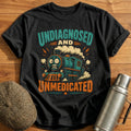 Undiagnosed And Unmedicated Train Spotter Funny - Black