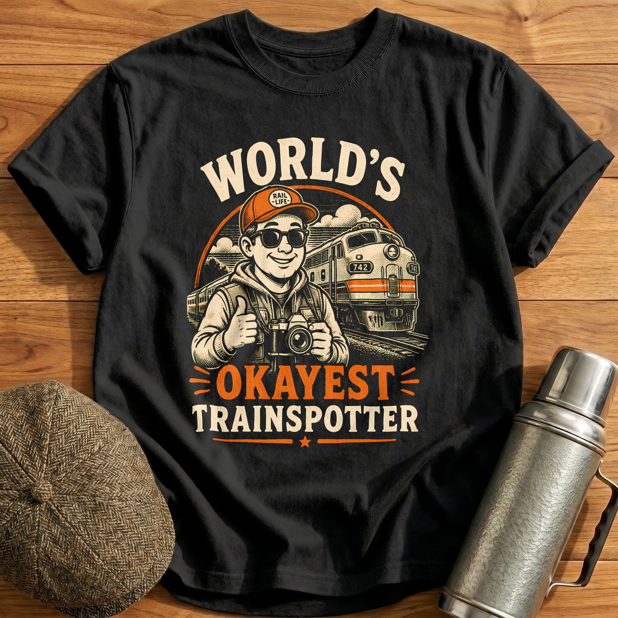 World's Okayest Spotter T-Shirt - Black