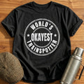 World's Okayest Trainspotter 84 T-Shirt - Black