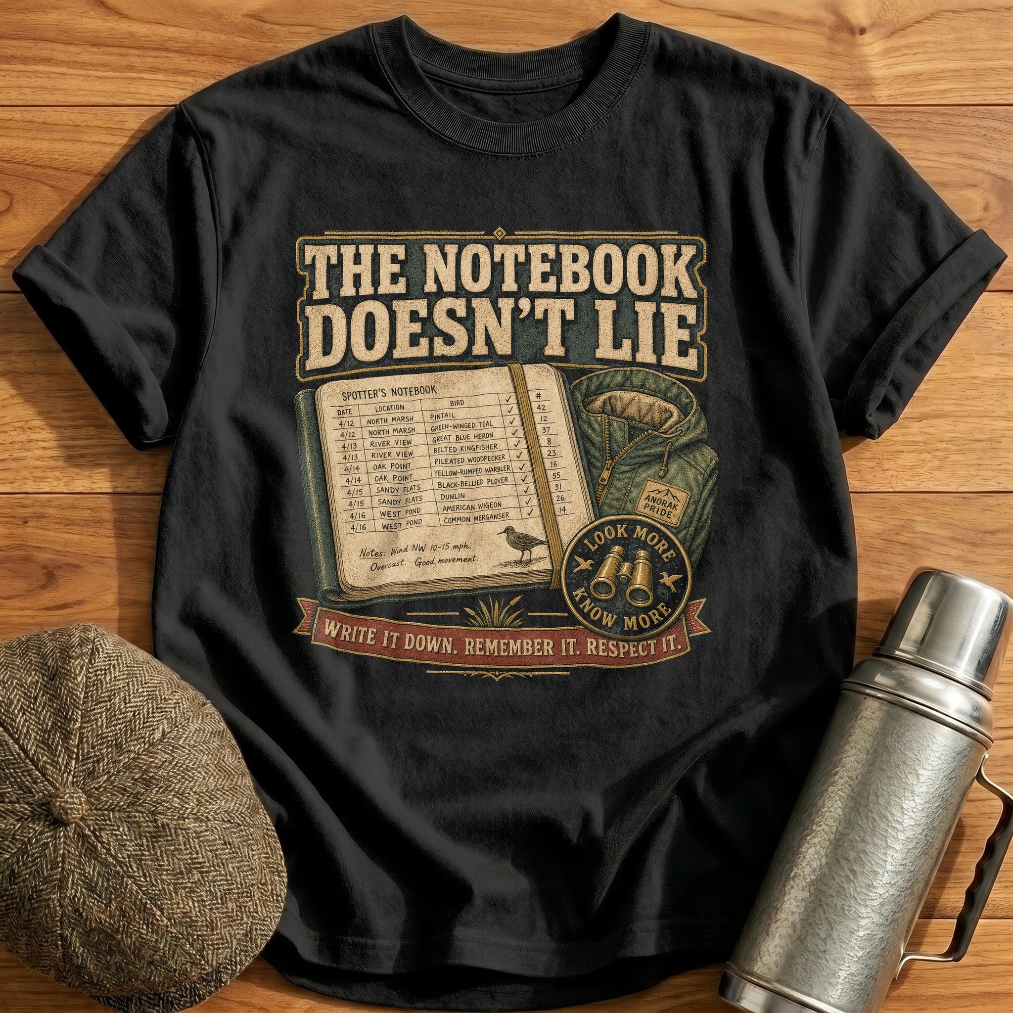 Write It Down, Remember It T-Shirt - Black