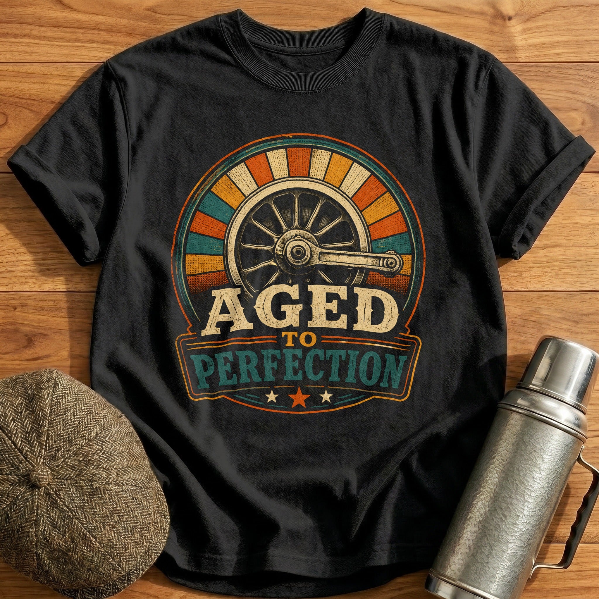 Aged to Perfection T-Shirt - Black