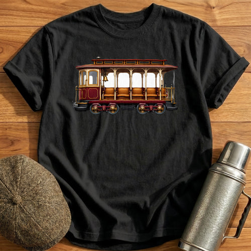 Cablecar Side T-Shirt - Black