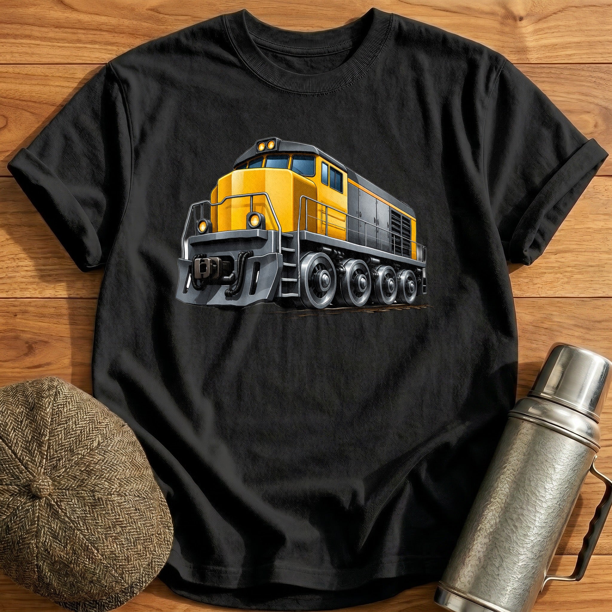 Dieselloco Front34 T-Shirt - Black