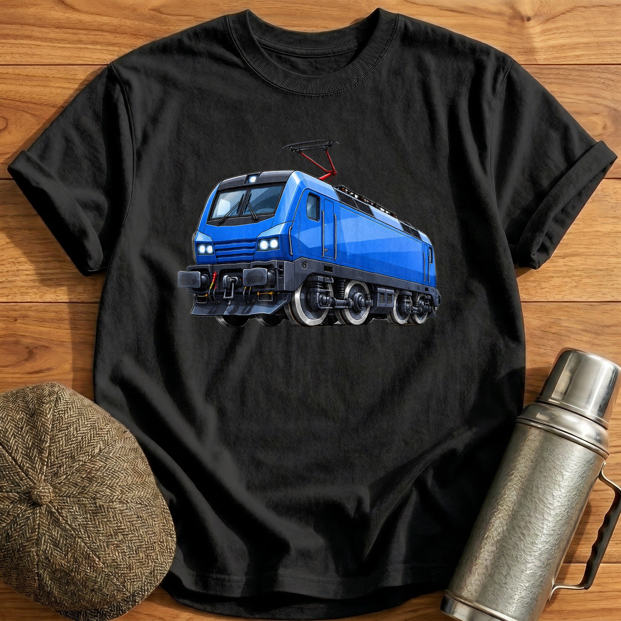 Electricloco Front34 T-Shirt - Black