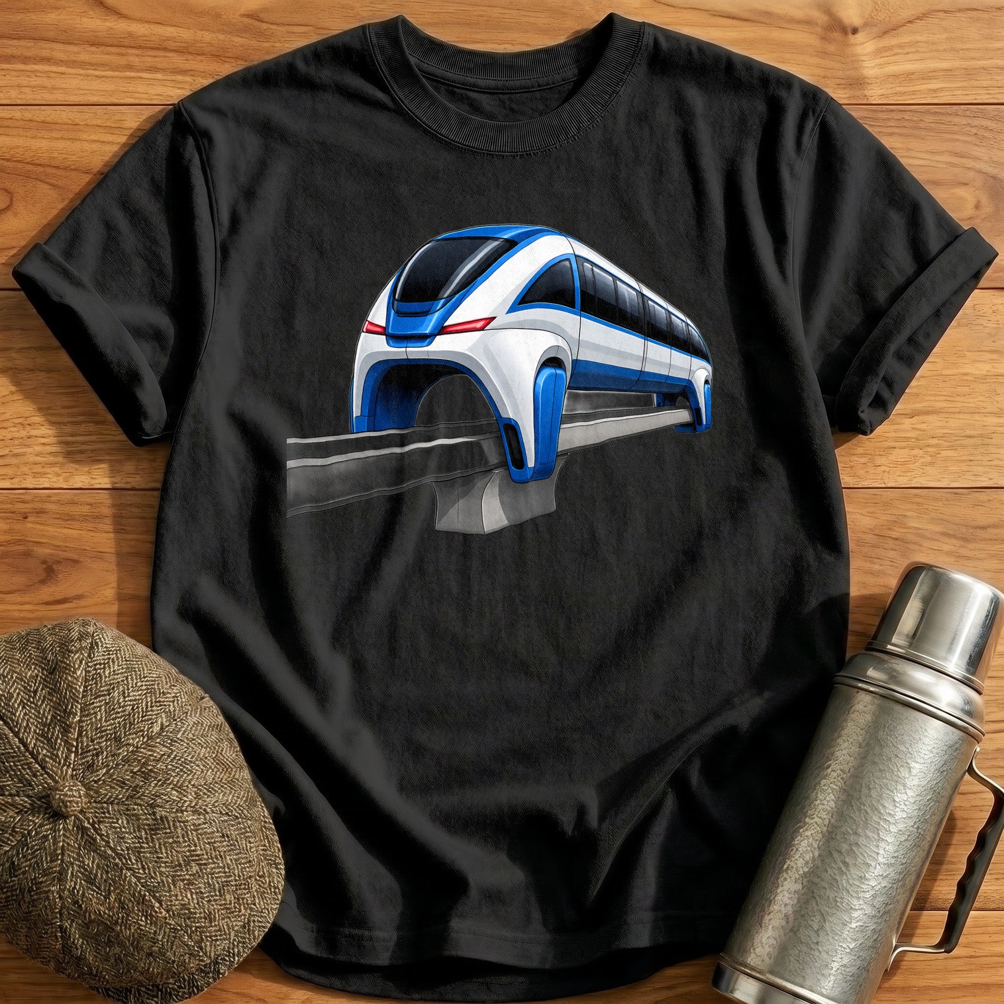Monorail Rear34 T-Shirt - Black