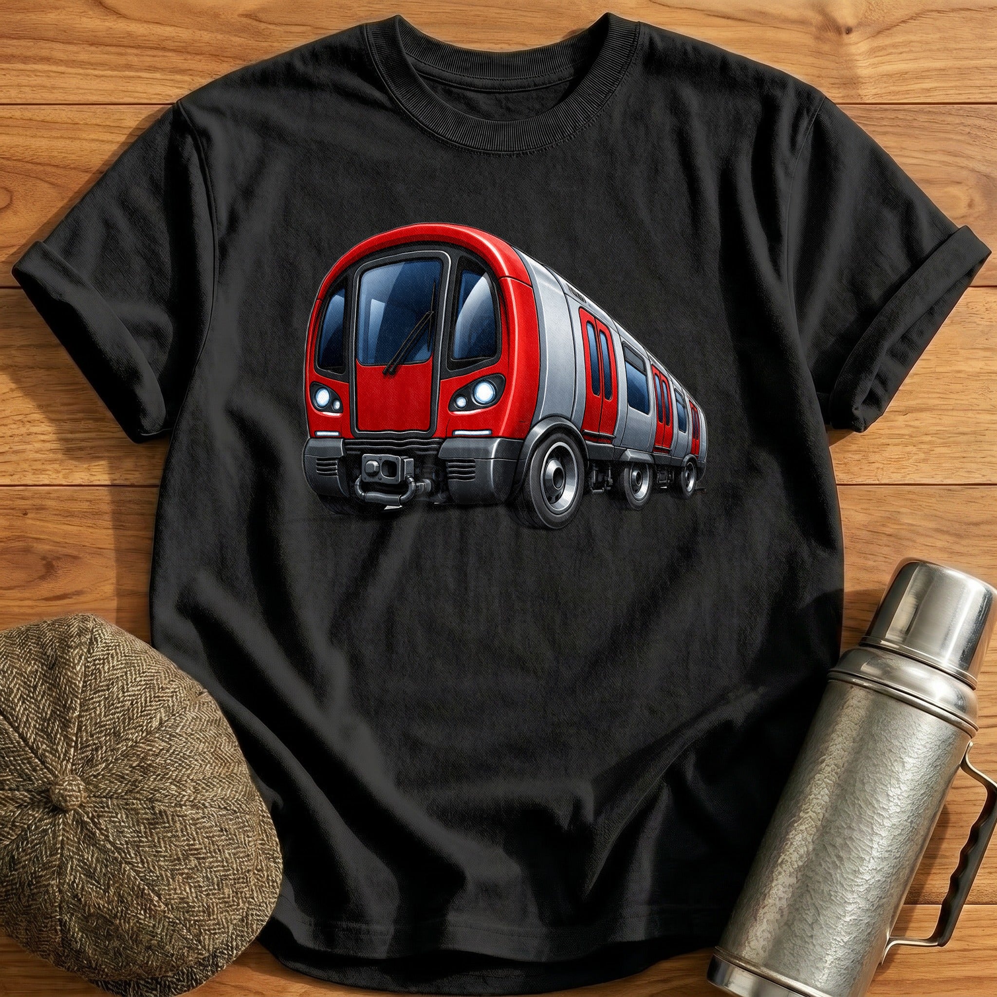 Tubetrain Front34 T-Shirt - Black