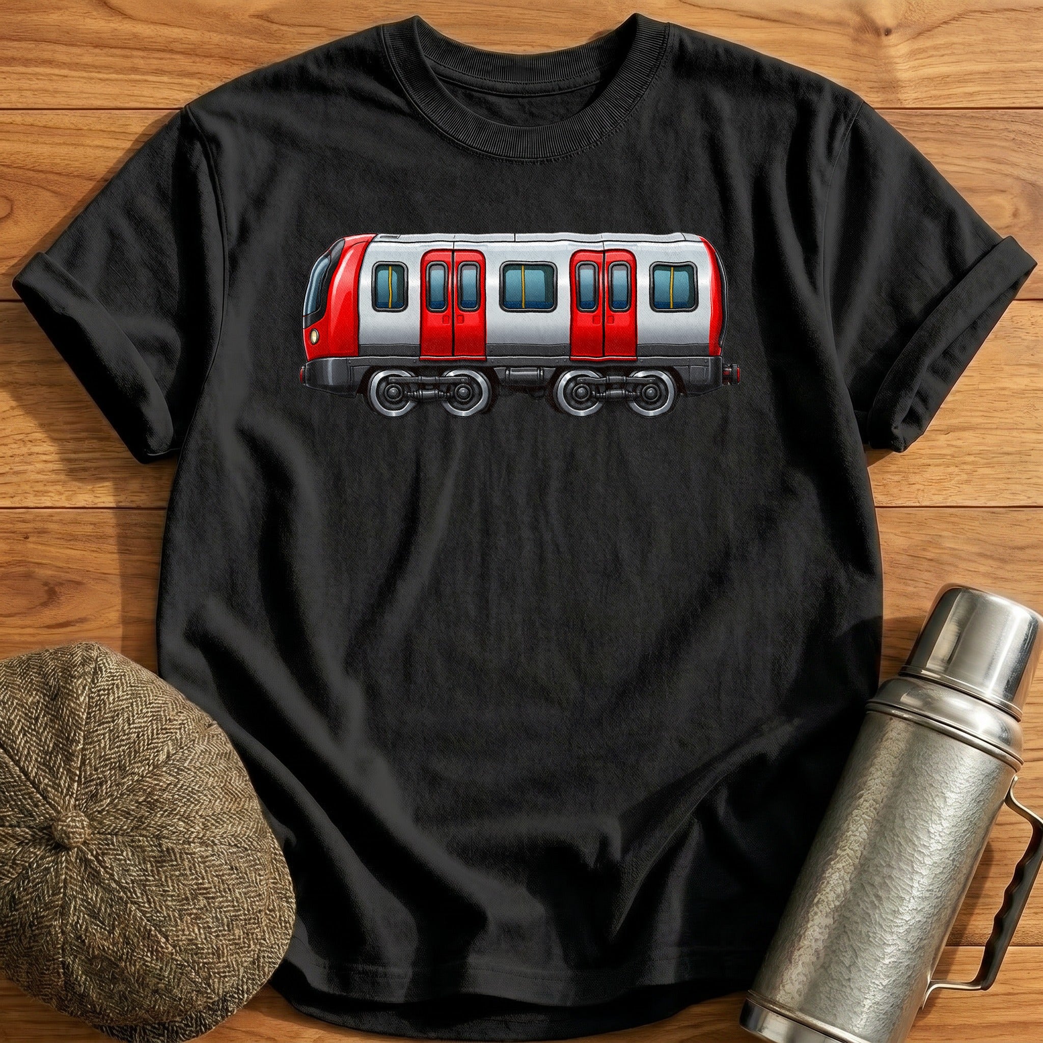 Tubetrain Side T-Shirt - Black