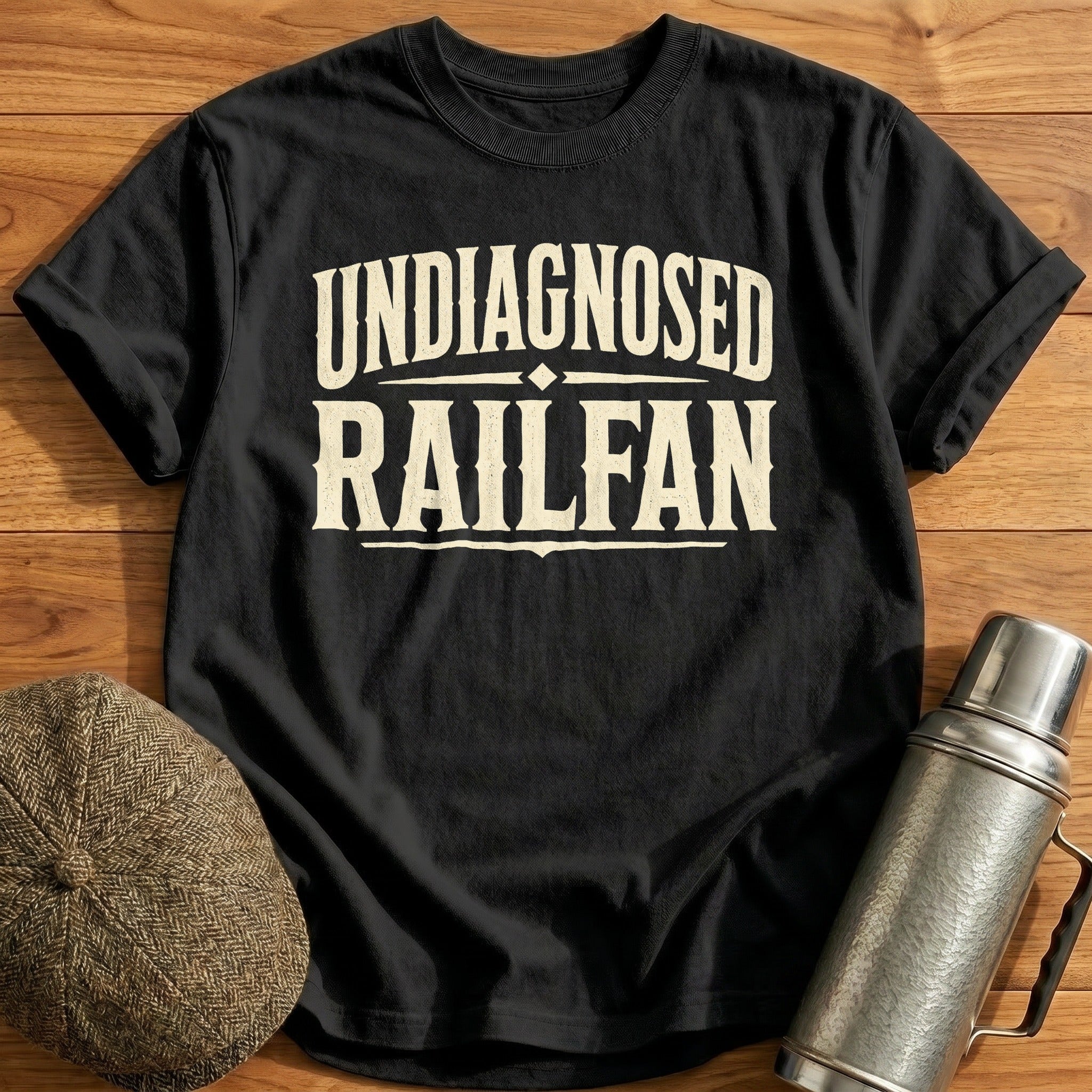 Undiagnosed Railfan Type T-Shirt - Black