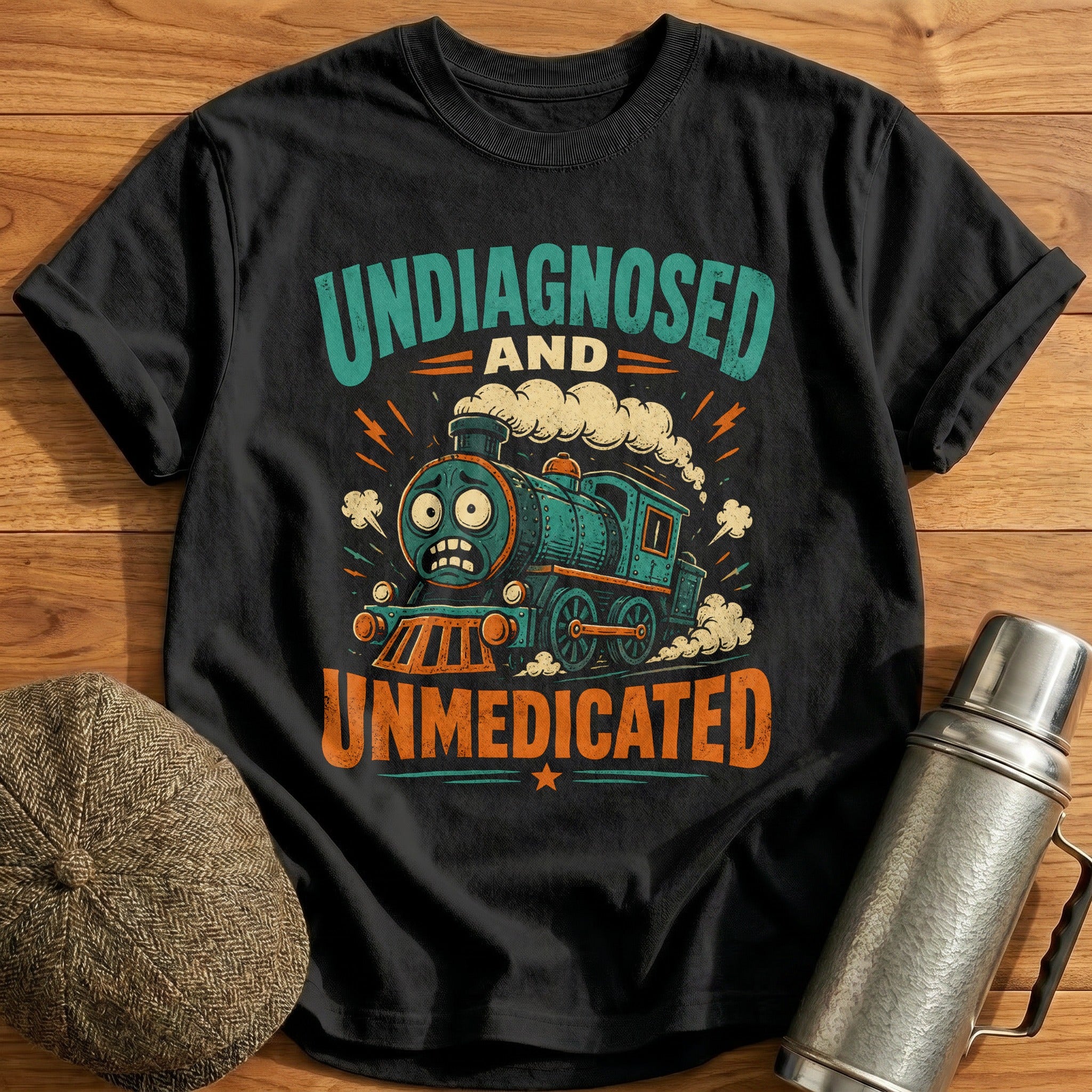 Undiagnosed Unmedicated T-Shirt - Black
