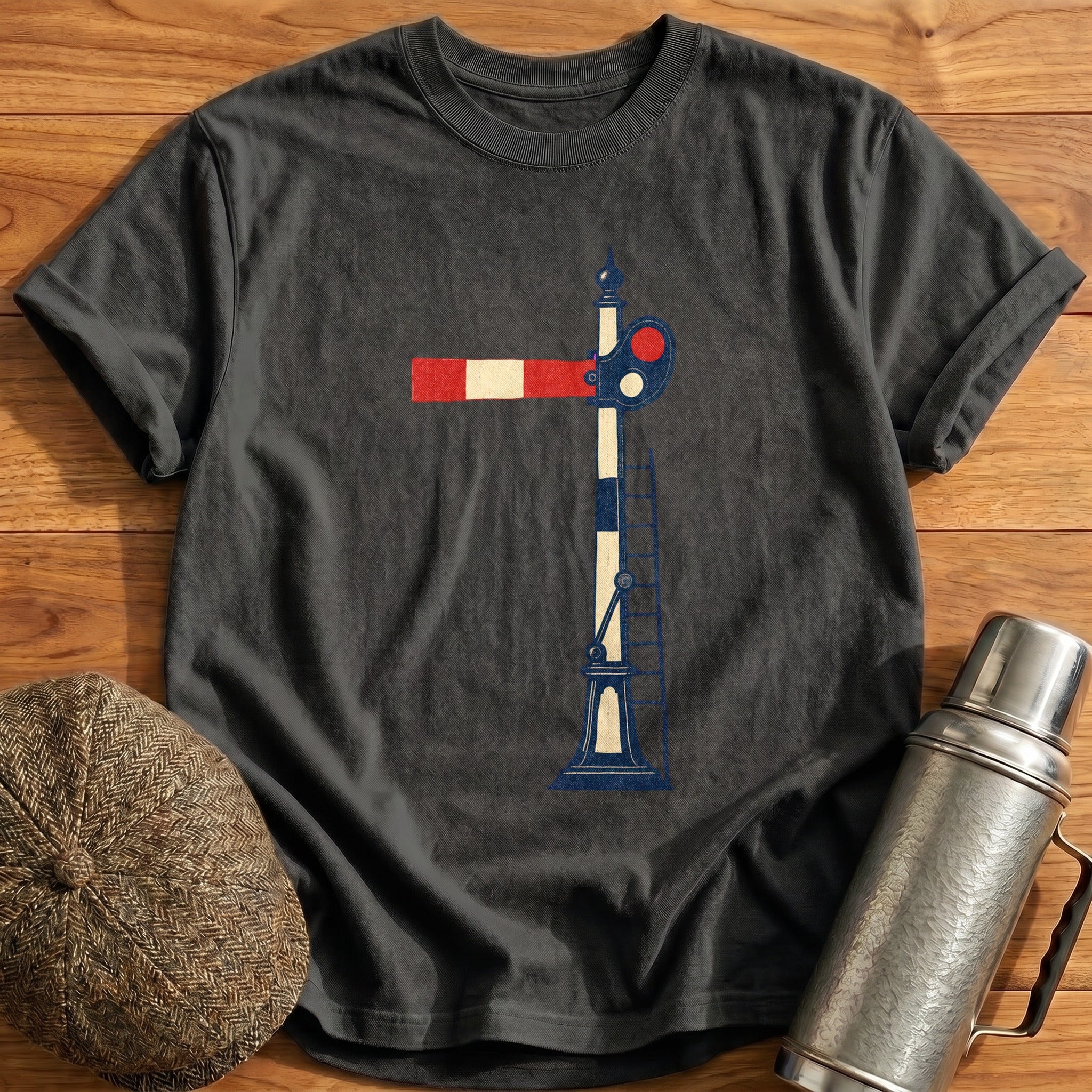 Semaphore Signal T-Shirt - Charcoal