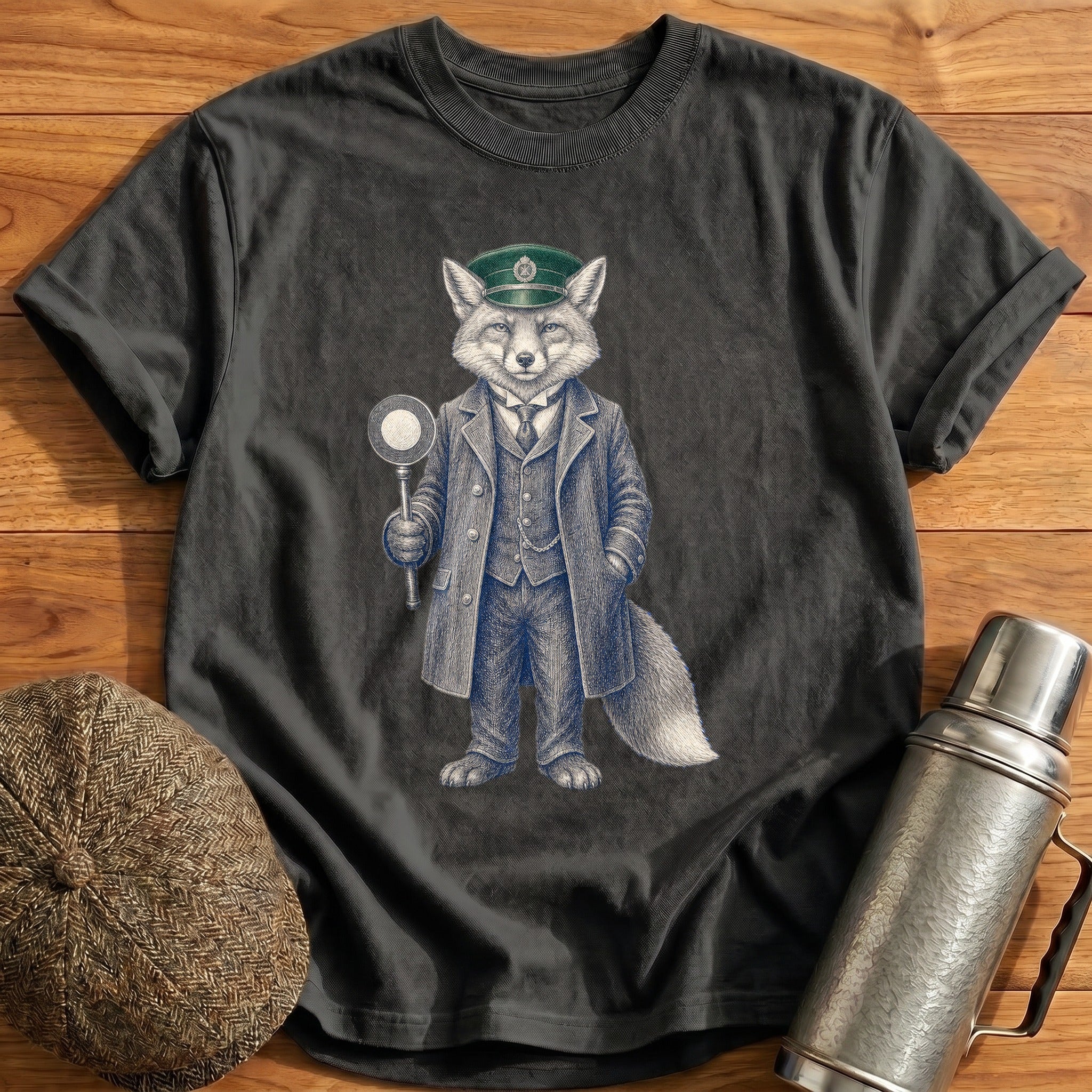 Red Fox Stationmaster II T-Shirt - Charcoal