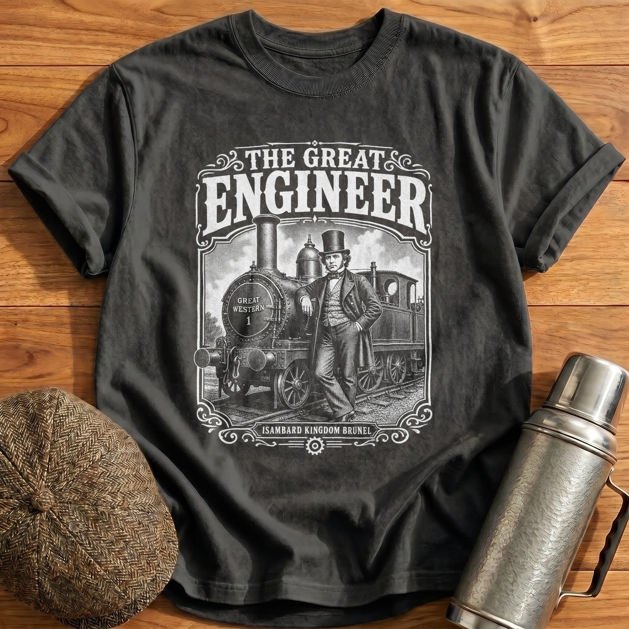 The Great Engineer T-Shirt - Charcoal