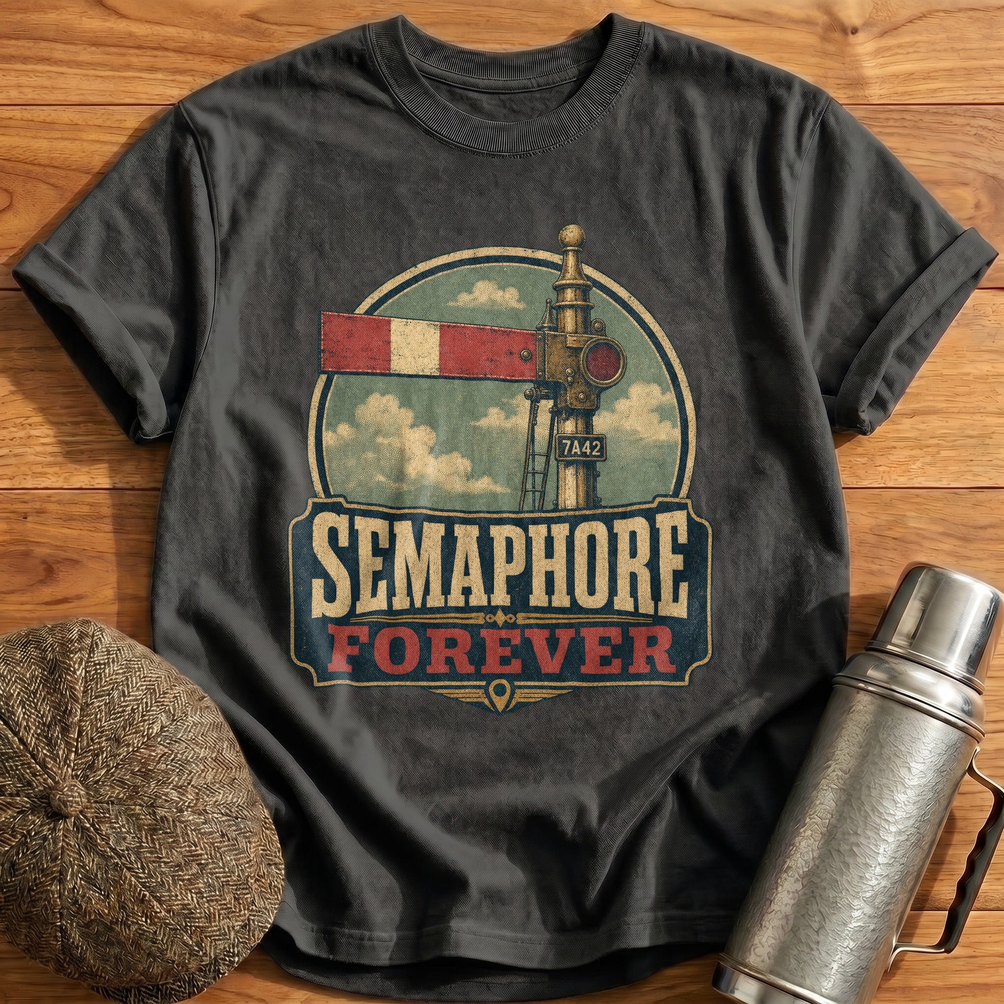 Semaphore Forever T-Shirt - Charcoal