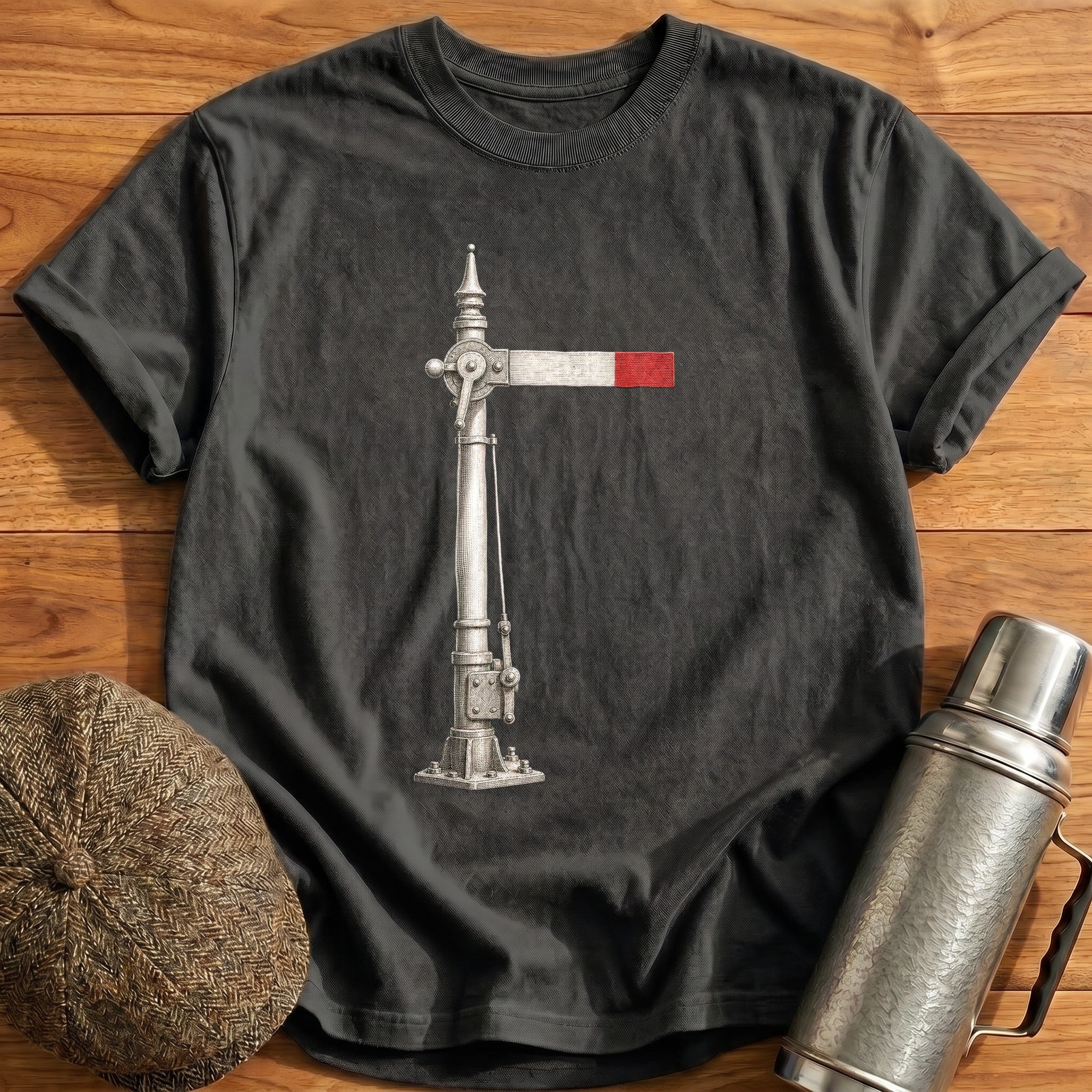 Semaphore Signal Arm II T-Shirt - Charcoal