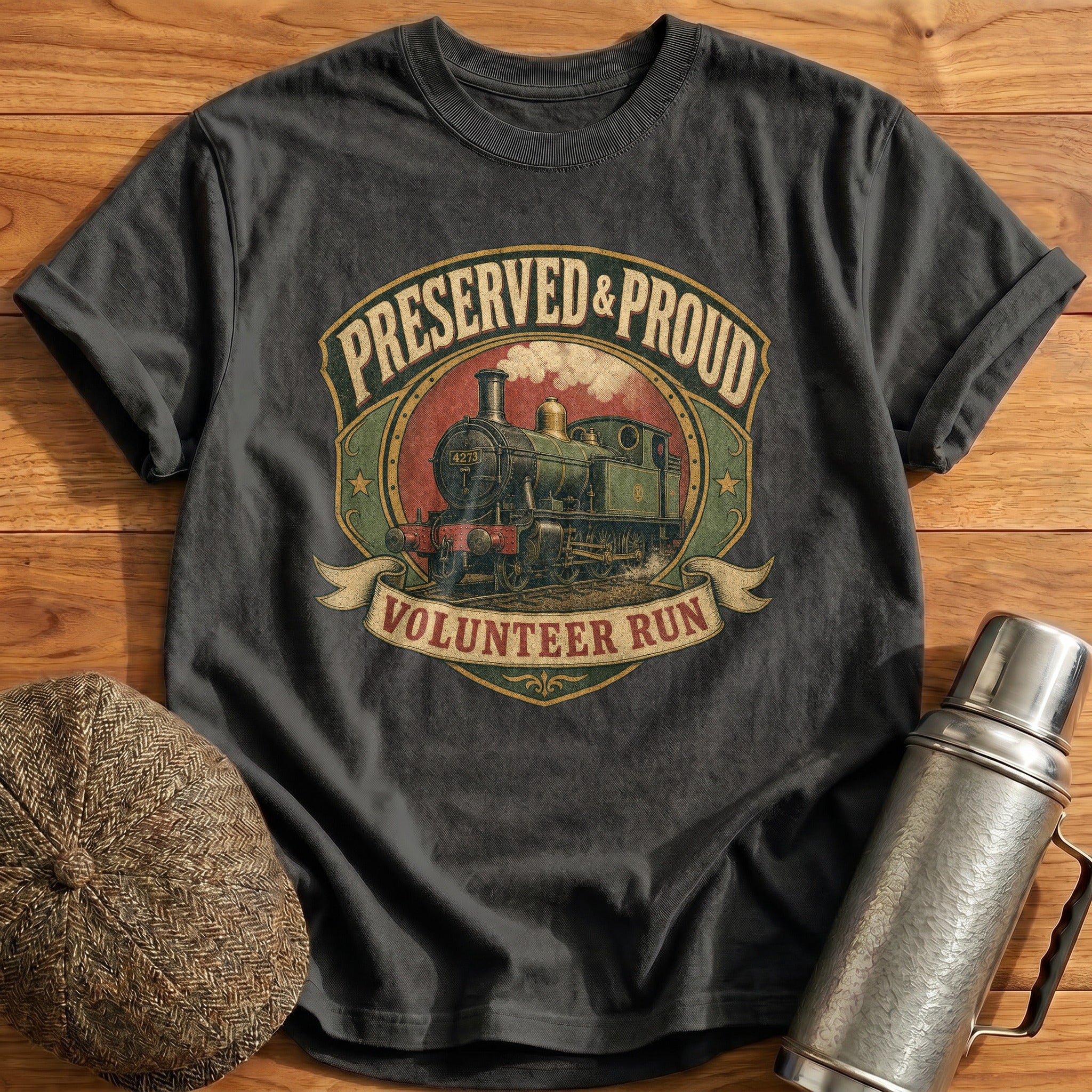 Preserved & Proud T-Shirt - Charcoal